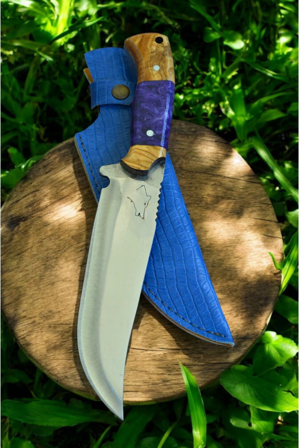 MERTCAN KNİFE 27 cm epoksi hibrit kabze outdoor av ve kamp bıçağı mutfak bıçağı çakı kasap et bıçağı