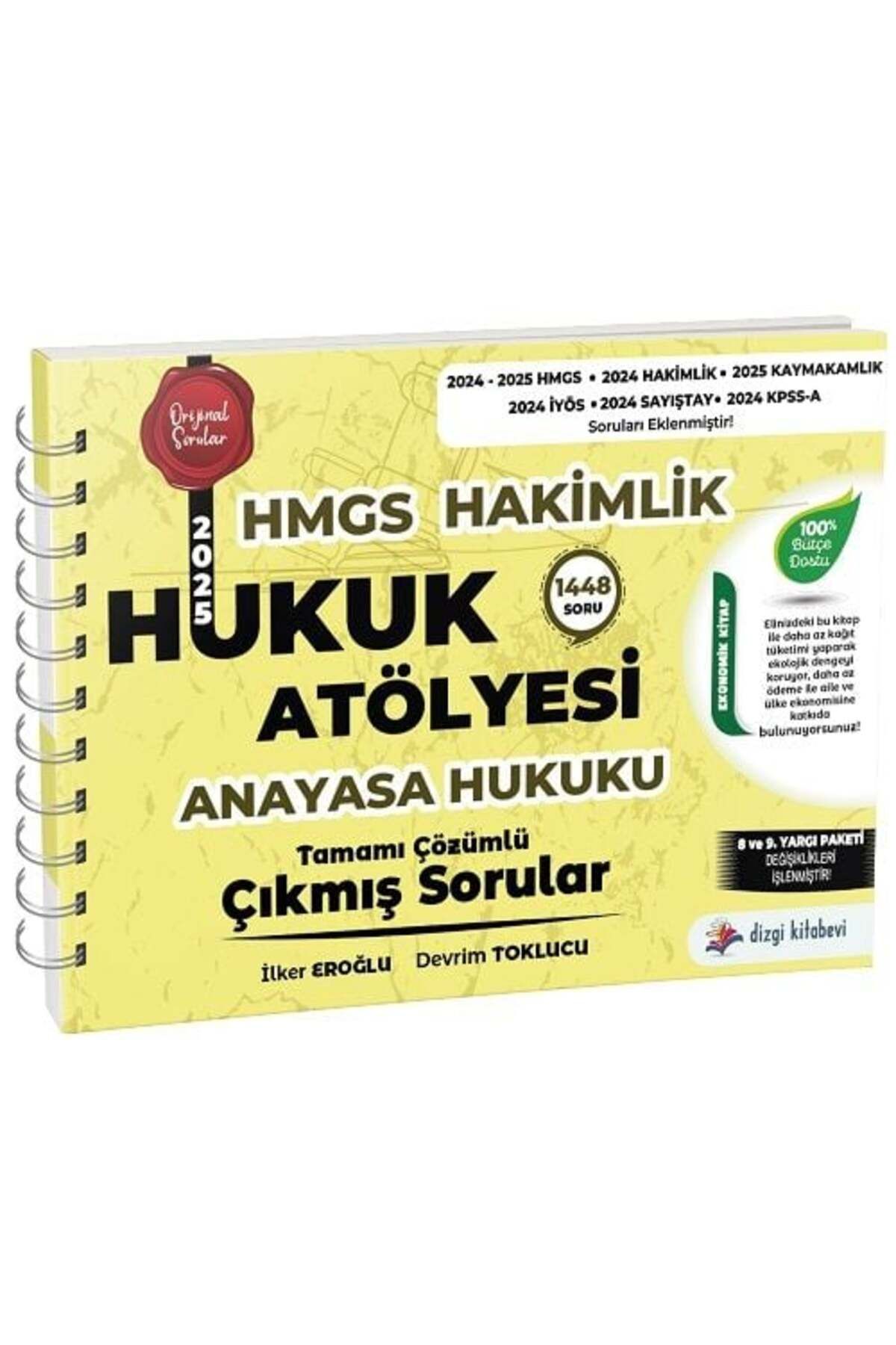 Makro Kitabevi Yayınları Dizgi Kitap 2025 HMGS Hakimlik Anayasa Hukuku Hukuk Atölyesi Çıkmış Sorular