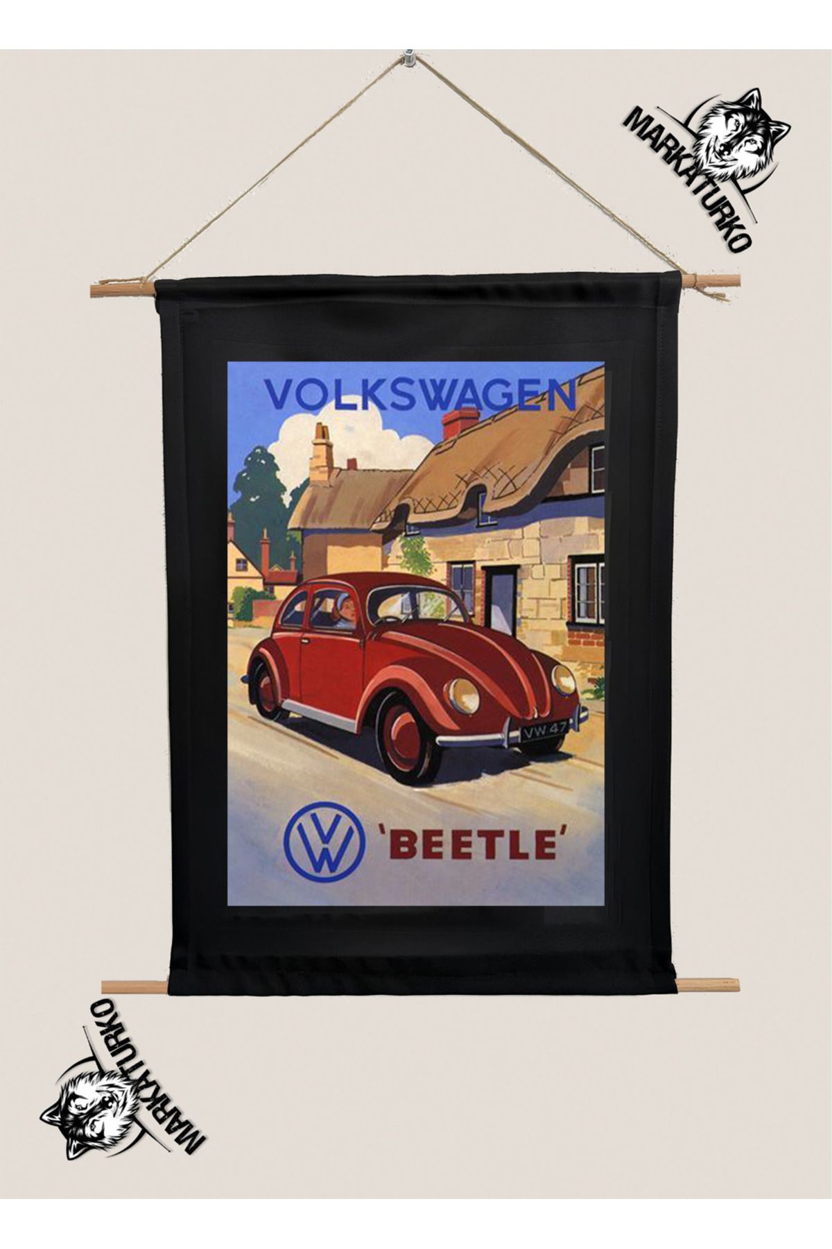 MarkaTurko VOLKSWAGEN ÖZEL TASARIM SÜBLİMASYON BASKI TABLO 1976-68