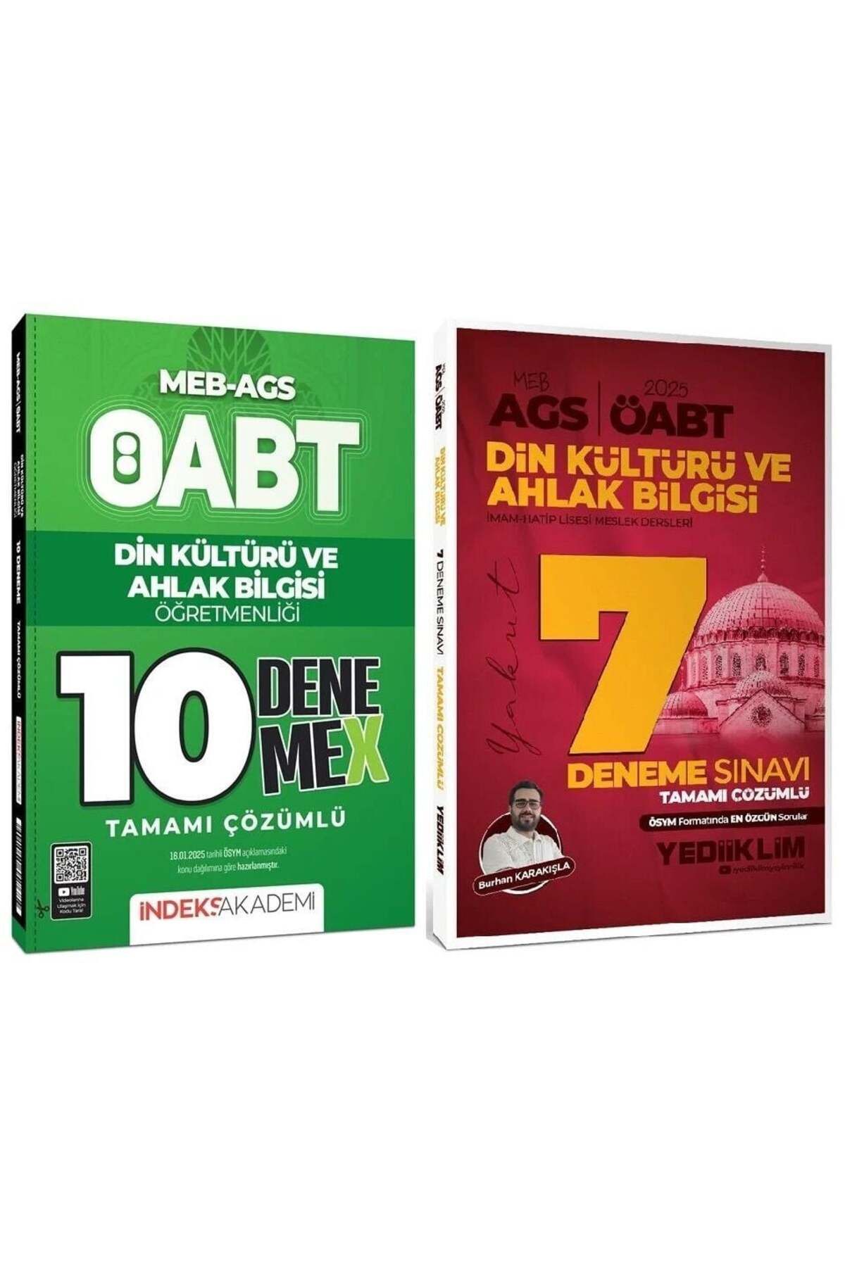 Garantör Akademi Yediiklim+İndeks 2025 Bas. ÖABT MEB-AGS Din Kültürü Öğretmenliği 7+10 Den2 li Set