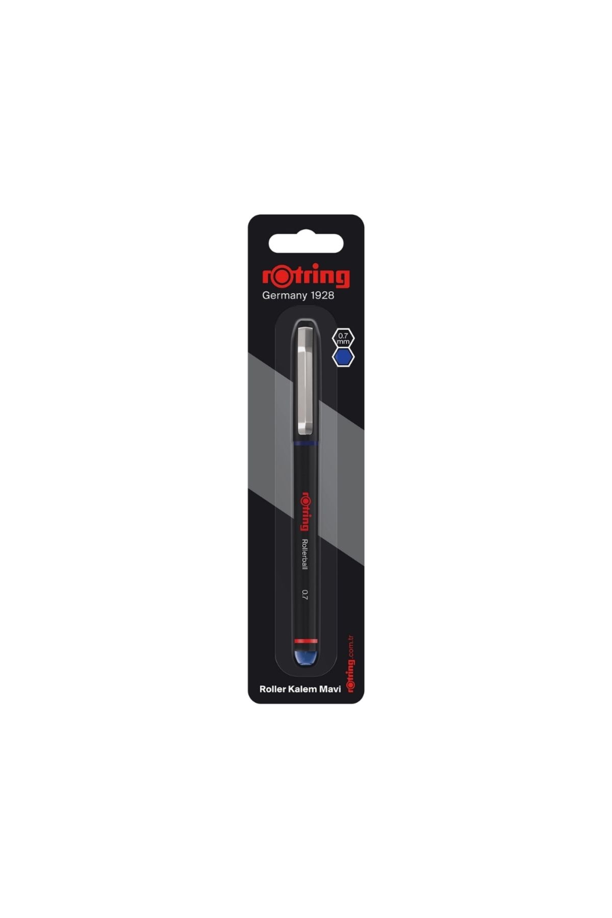 Rotring Roller Kalem, 0.7 mm, Mavi, Hızlı Kuruyan Mürekkep, ABS gövde