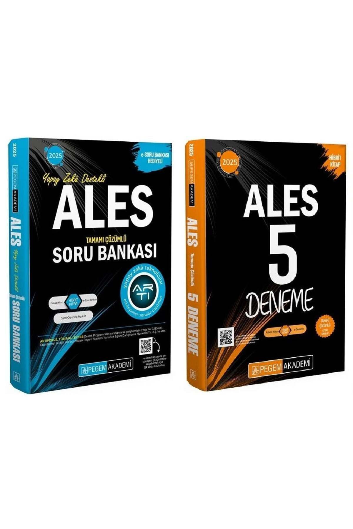 Makro Kitabevi Yayınları Pegem 2025 Baskı ALES Soru Bankası + 5 Deneme 2 li Set