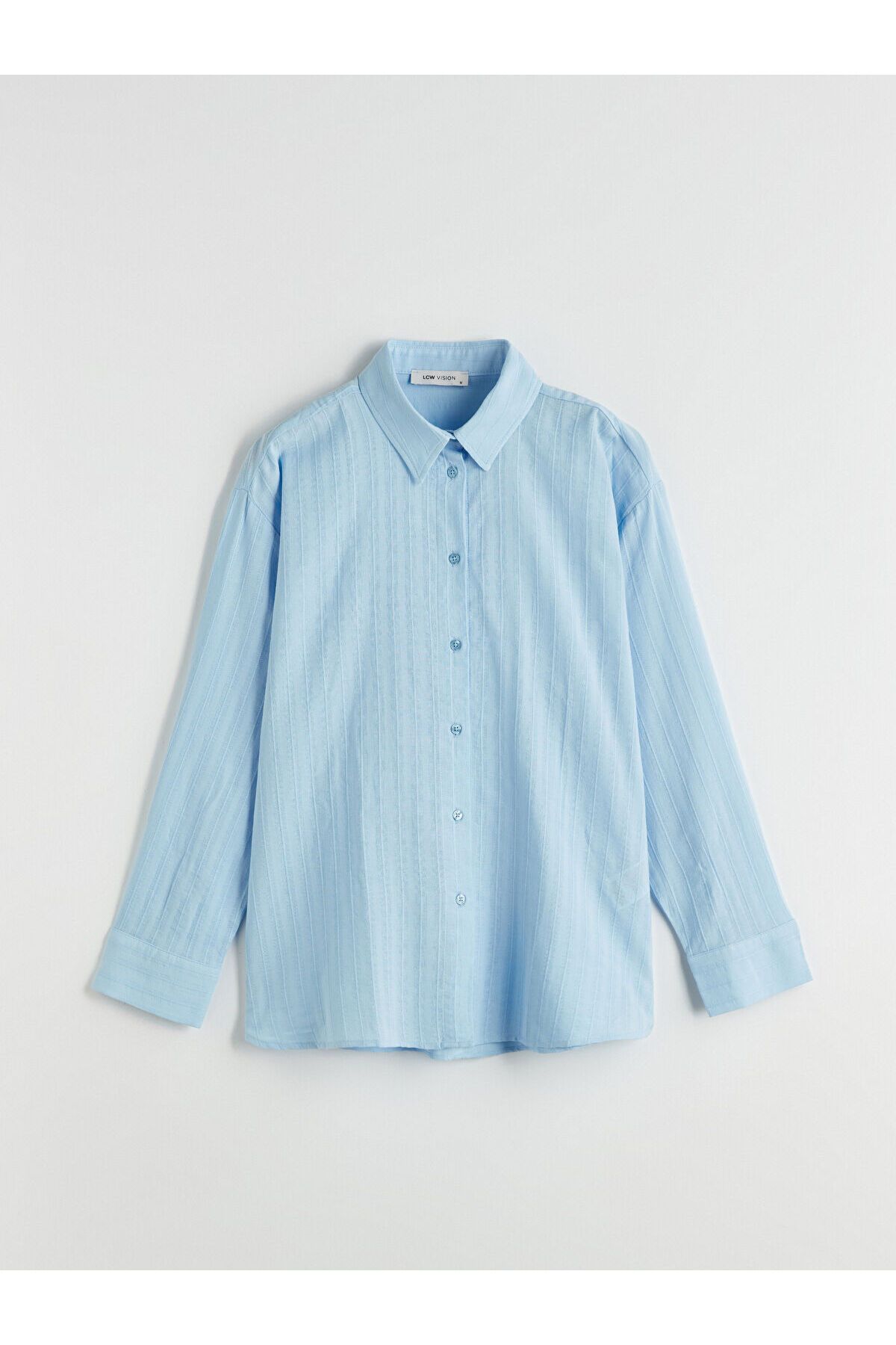 LC Waikiki Dokulu Oversize Kadın Gömlek