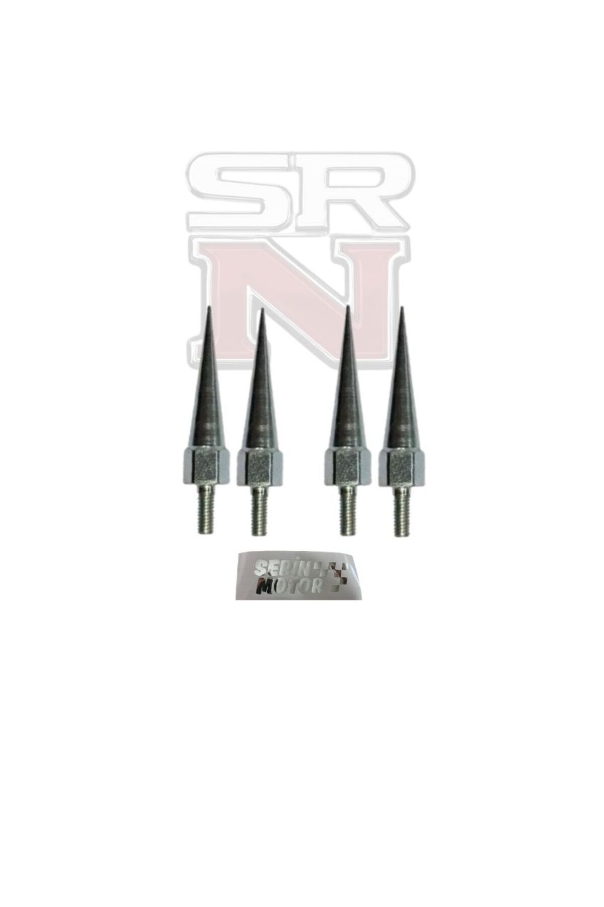 GMS 6 MM Modifiye Sivri Vida Dört Adet Gri SRNMOTOR