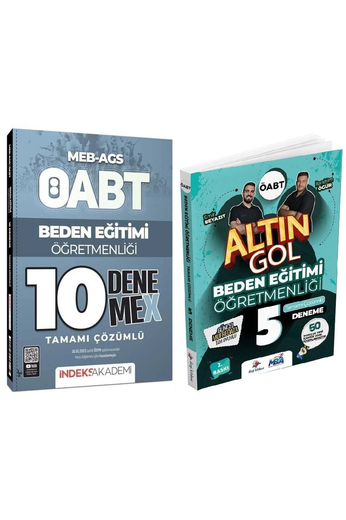 Garantör Akademi Dizgi Kitap + İndeks 2025 ÖABT AGS Beden Eğitimi Öğretmenliği Altın Gol 5+10 Den 2 li Set