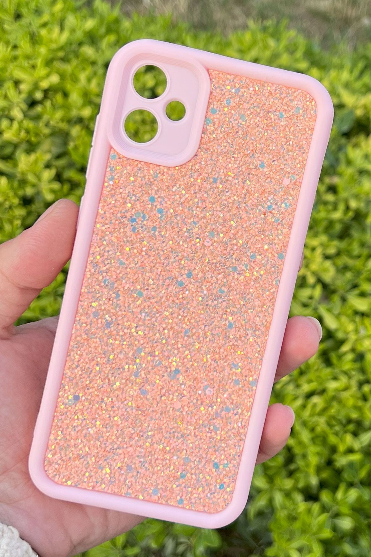 CEPSTOK Samsung Galaxy A05 Kılıf Taşlı Işıltılı Darbe Önleyici Silikon Kapak