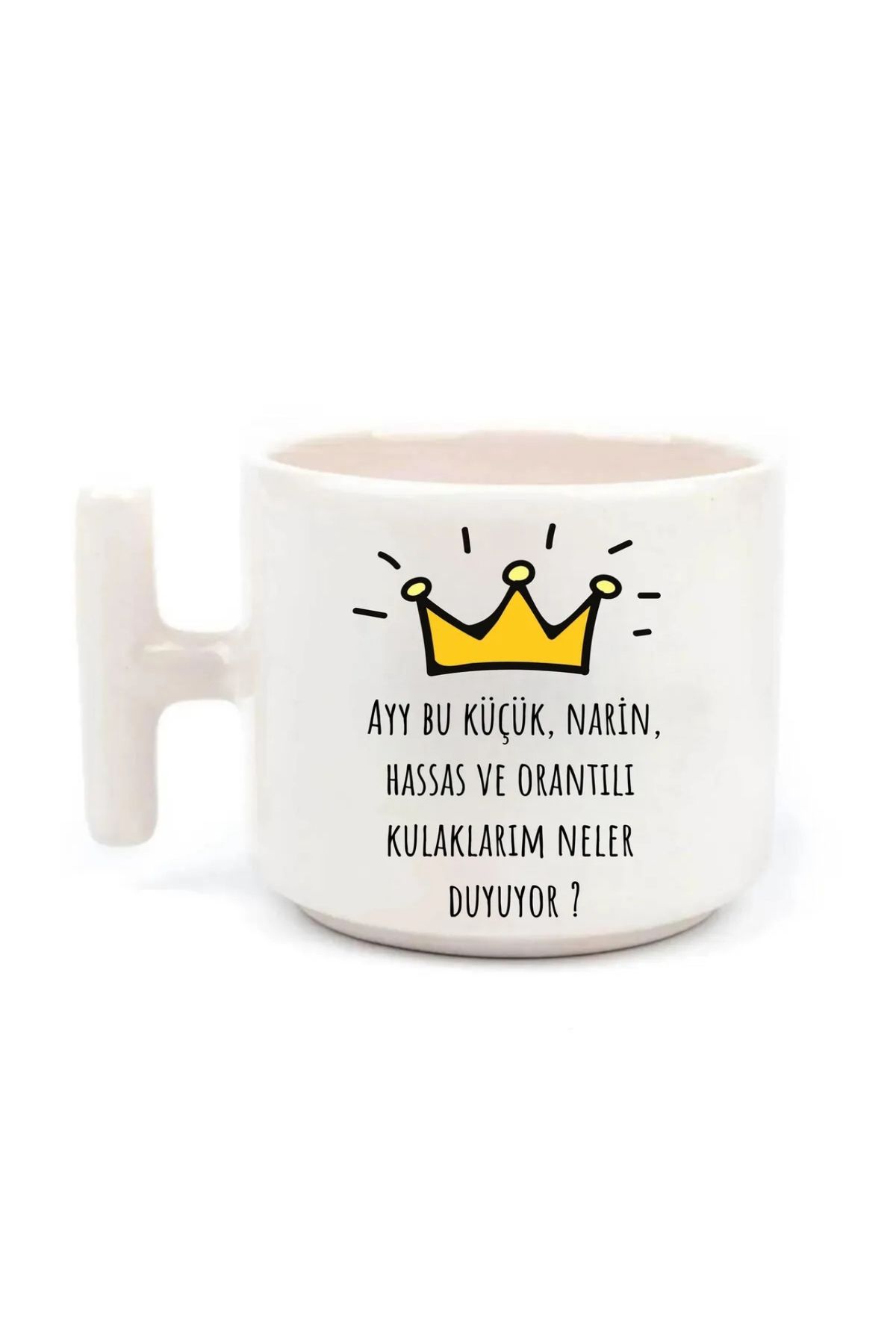 AYSAN ETİKET AySan Etiket Kupa Bardak Renkl Görselli T Kulplu Porselen