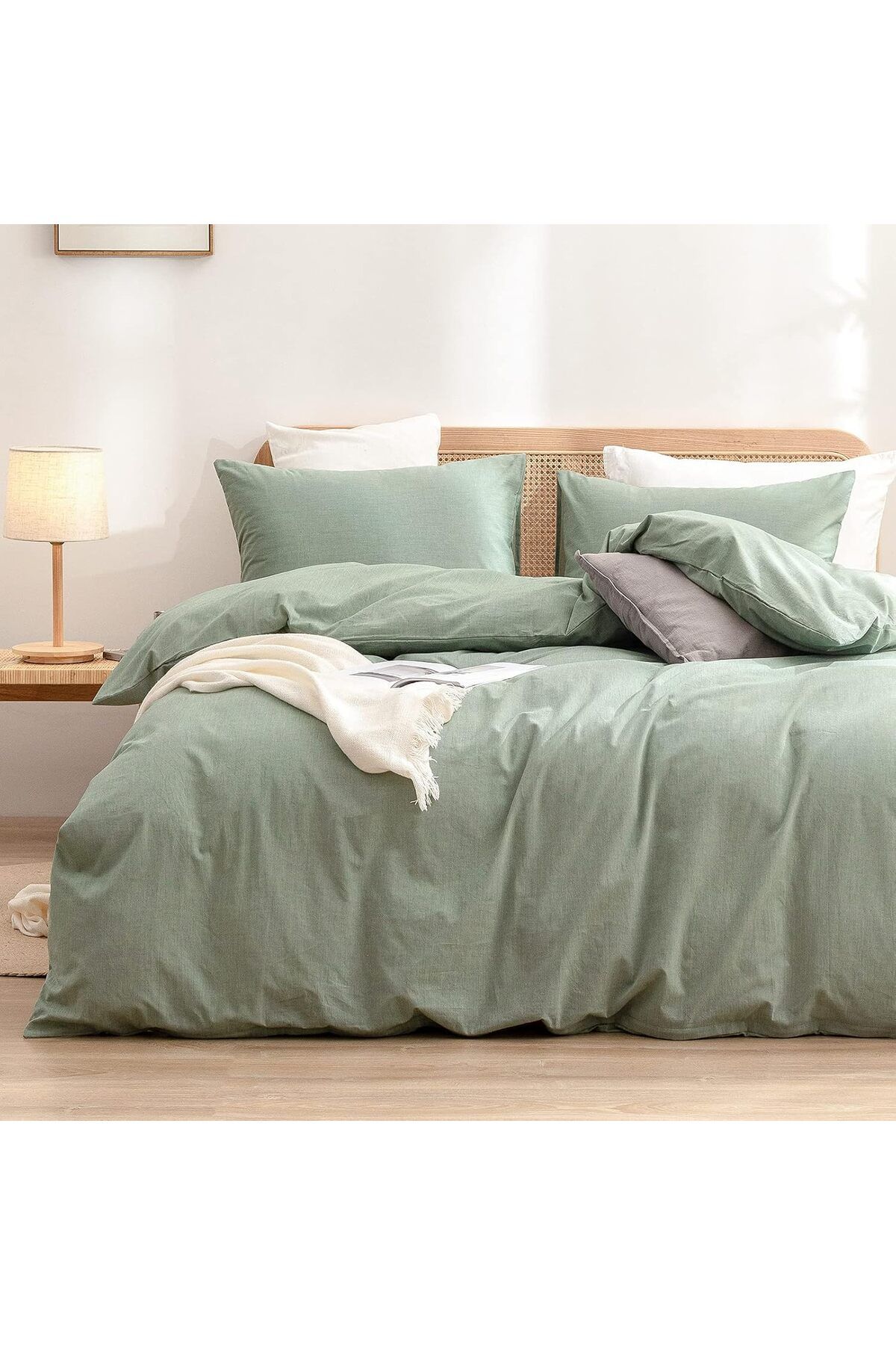 Sheri Home Tekstil Pure Beyaz Çift Kişilik Nevresim Seti(YORGAN KILIFI 2 Lİ YASTIK KILIFI) %100 OtelPamukty6655888