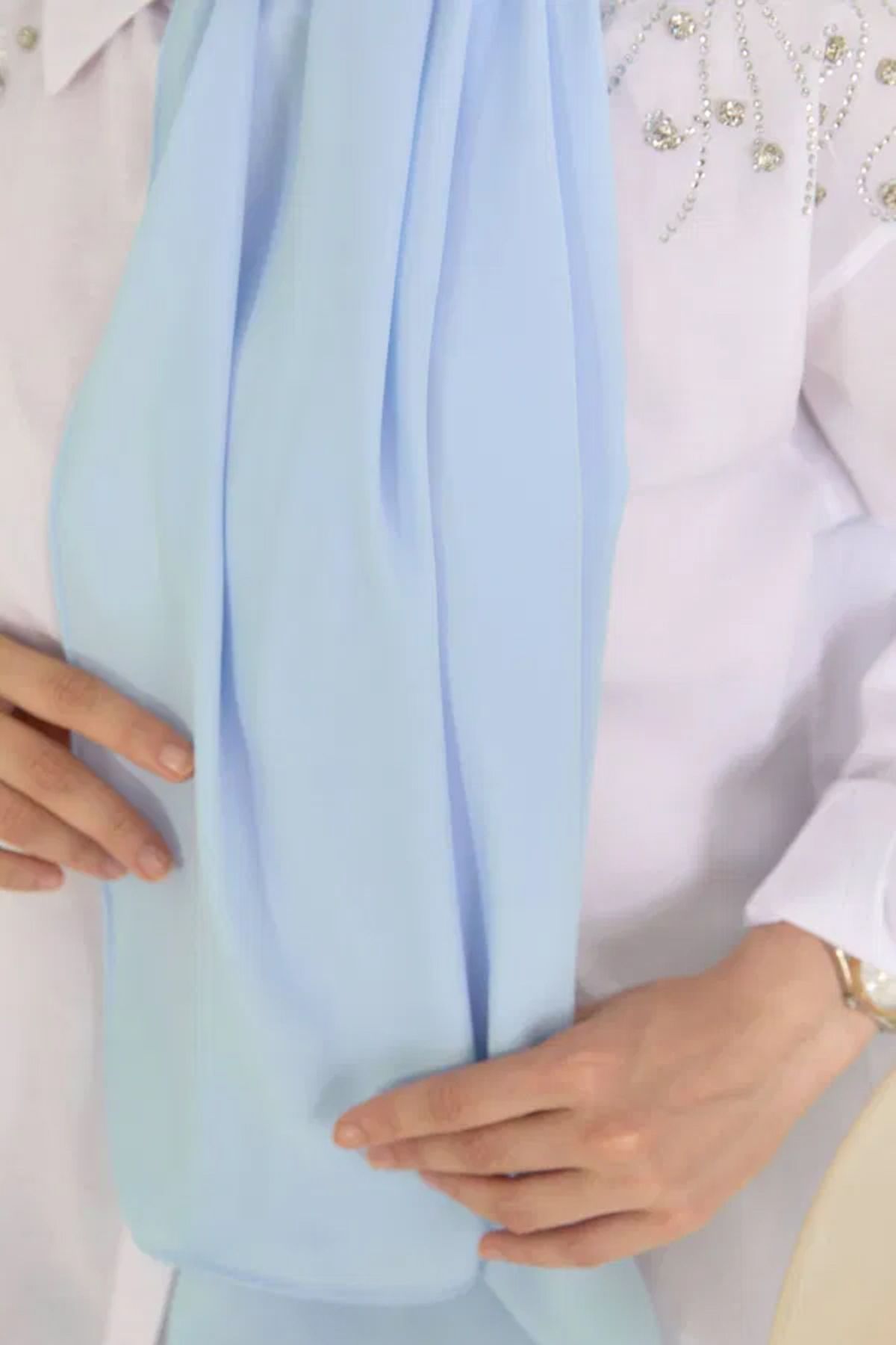 Butik Cesika Şal Mavi
