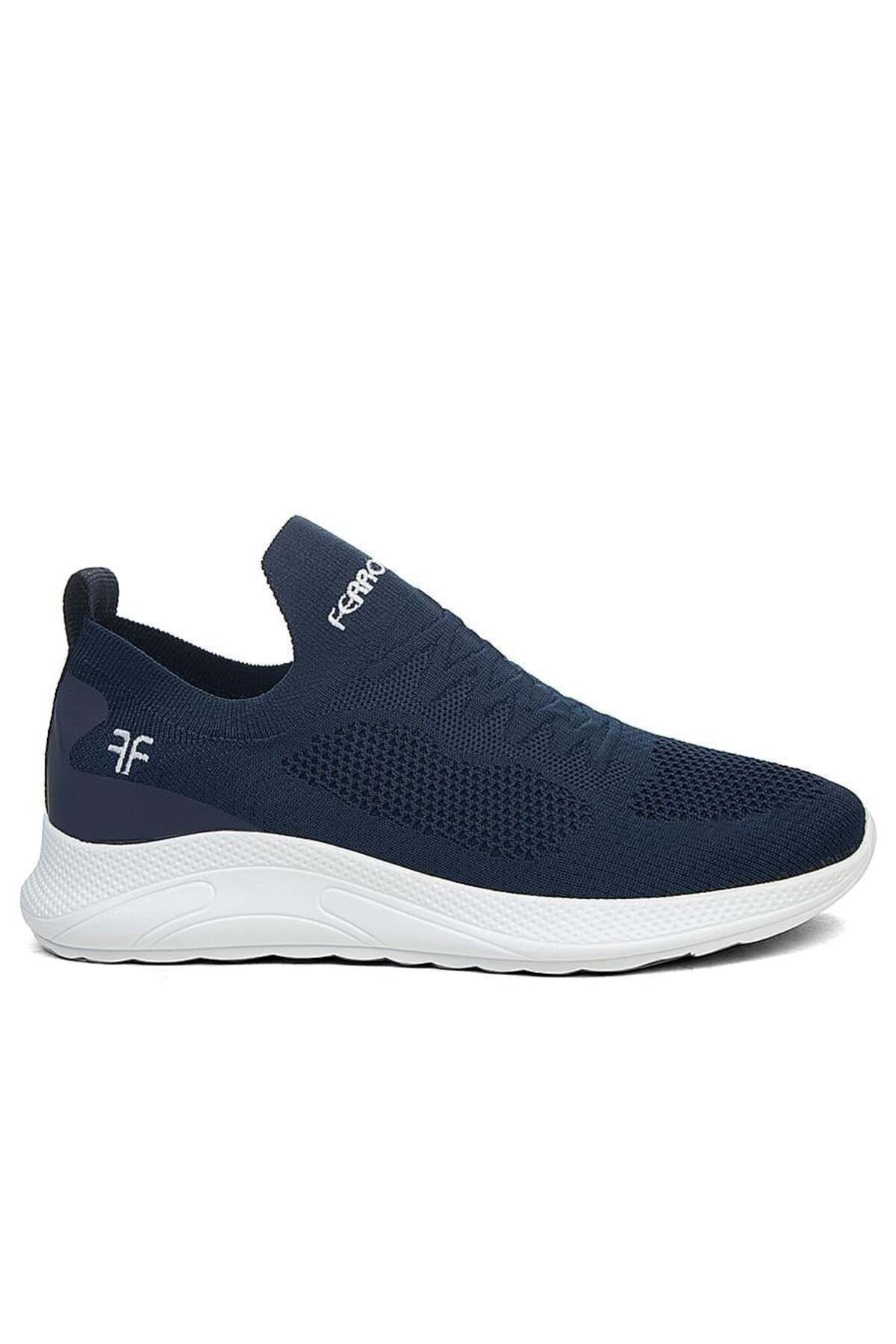 QUNDIR Unisex Lacivert Esnek Hava Alabilen Yürüyüş Hafif Triko Ayakkabı
