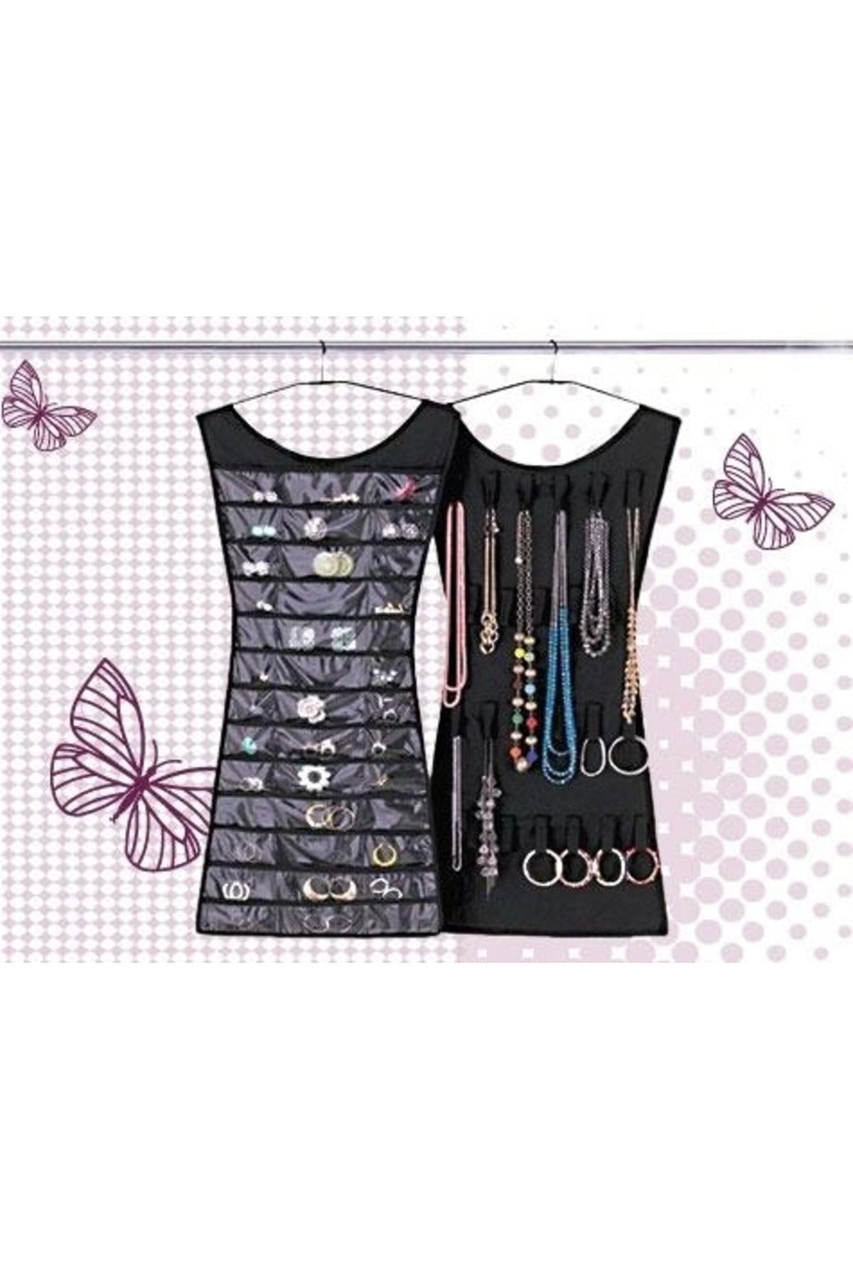OurStyles Elbise Şeklinde Takı Organizeri - Siyah
