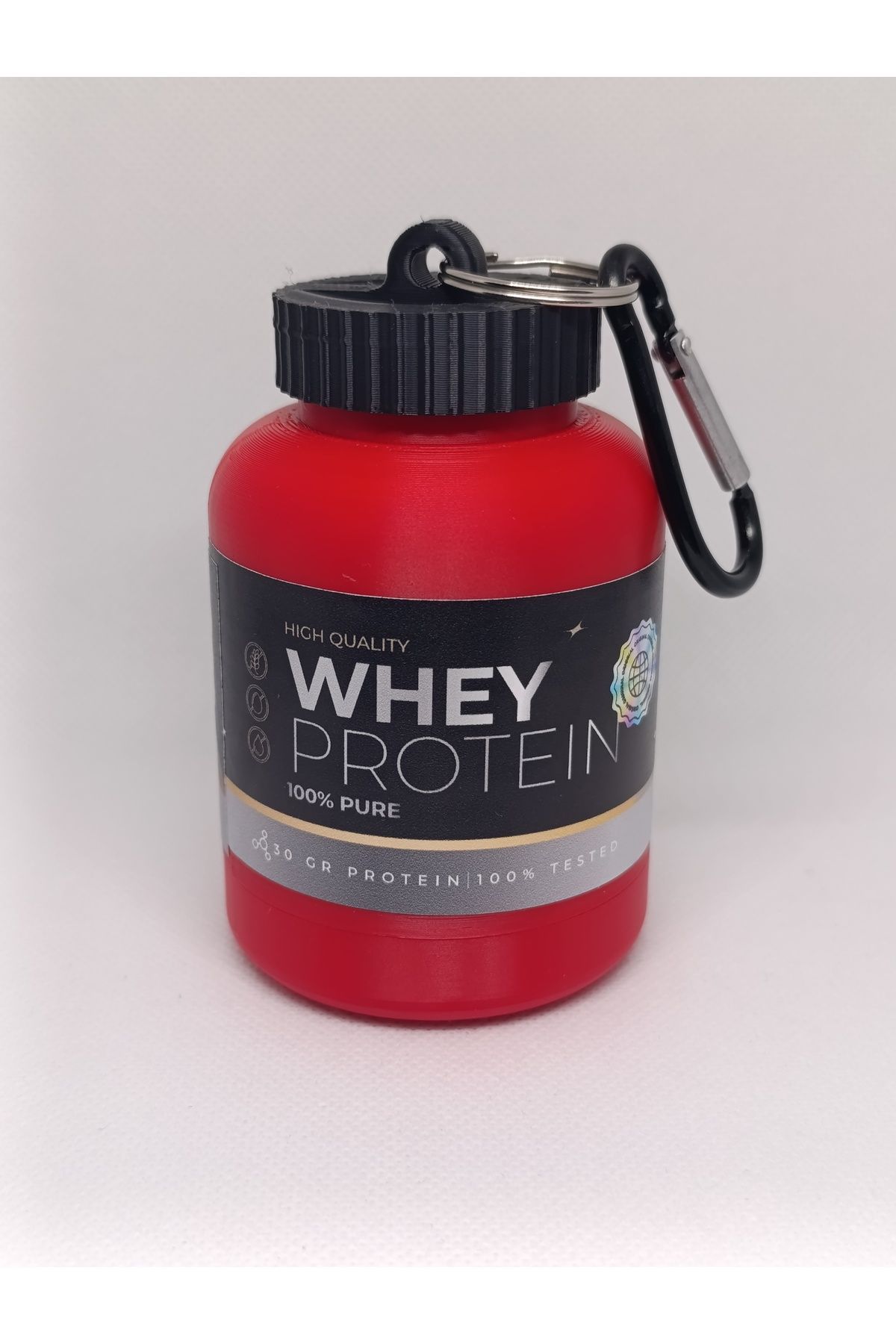 NozzleCraft Protein Toz Saklama Hunisi – 50g | Karabinalı
