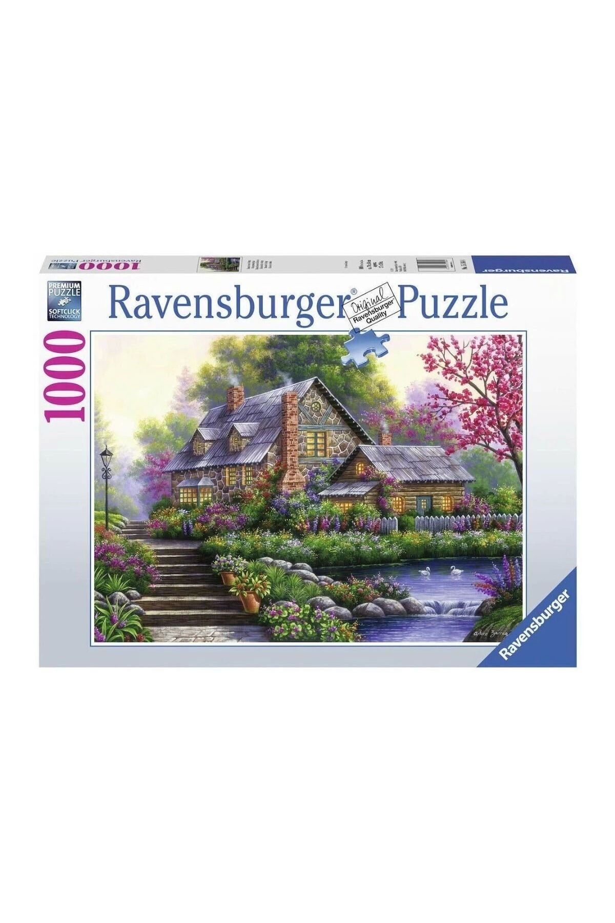 Angoravi 120004646 Romantic Cottage 1000 parça Ravensburger Puzzle