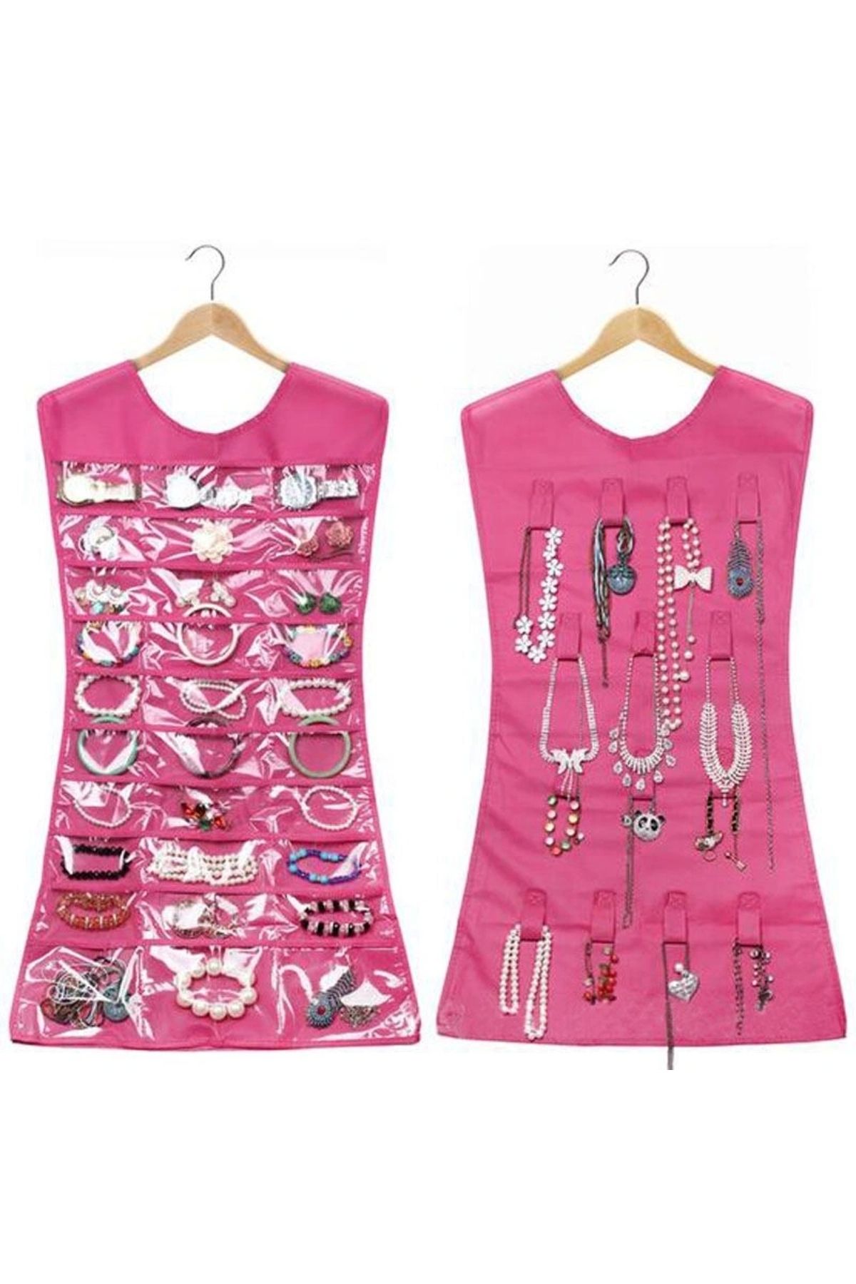 OurStyles Elbise Şeklinde Takı Organizeri - Pembe