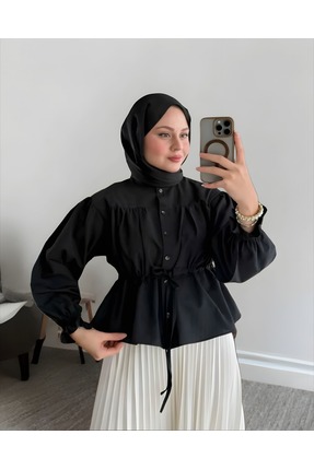 MODA Belden Büzgülü Etek Üstü Gömlek