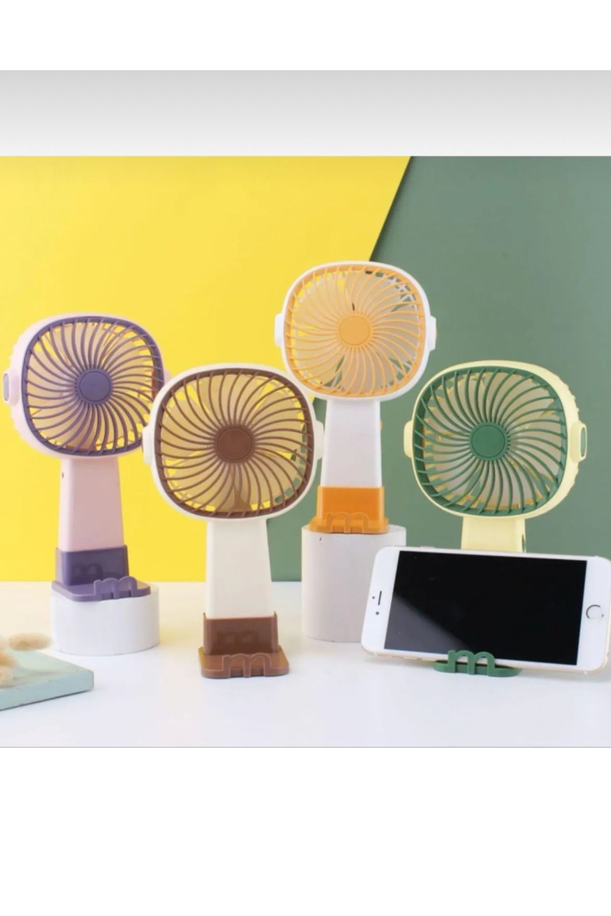 EMİN ENSAR HOME Premium Cep Boyu Sessiz Taşınabilir Mini Fan Usb Şarjlı Pervaneli Soğutucu Küçük El Vantilatörü