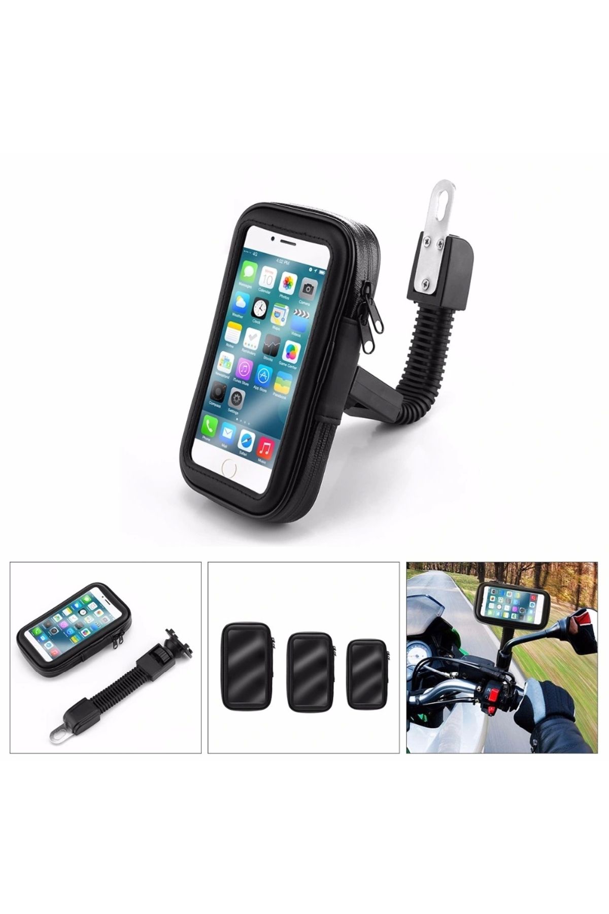 OurStyles Bisiklet ve Motosiklet Su Geçirmez Telefon Tutucu 6.2"