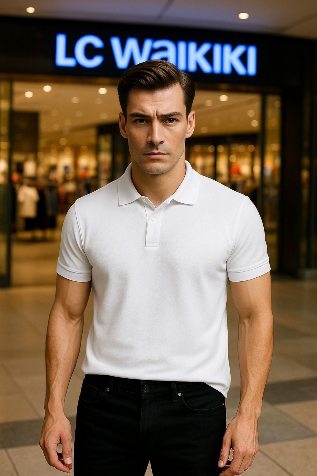 LC Waikiki Yeni Sezon Pamuklu Basic Polo Yaka Erkek T-Shirt