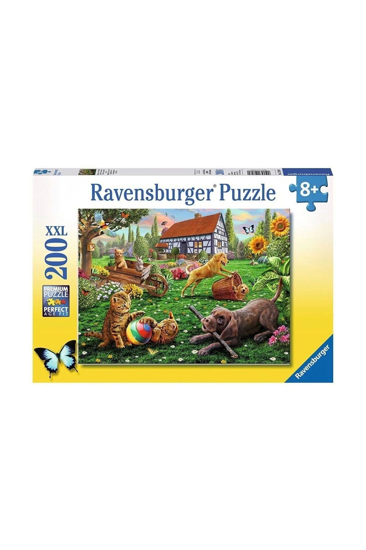 Angoravi 128280 Bahçede 200 parça XXL Ravensburger Puzzle