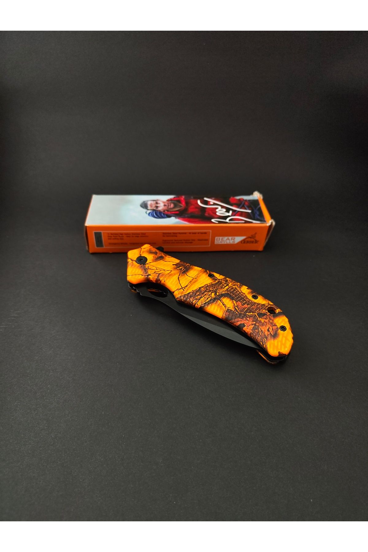Krc Knife Ateş Başlatma Çubuklu Kamp Çakısı