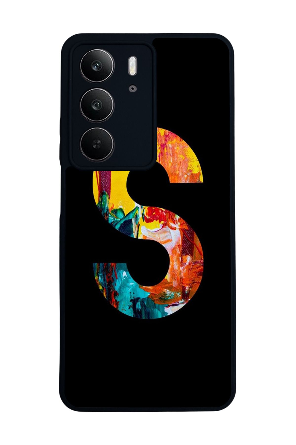 realme C75 Mat Uyumlu Siyah Kılıf – Yumuşak Silikon, Koruyucu, Şok Emici Kapak