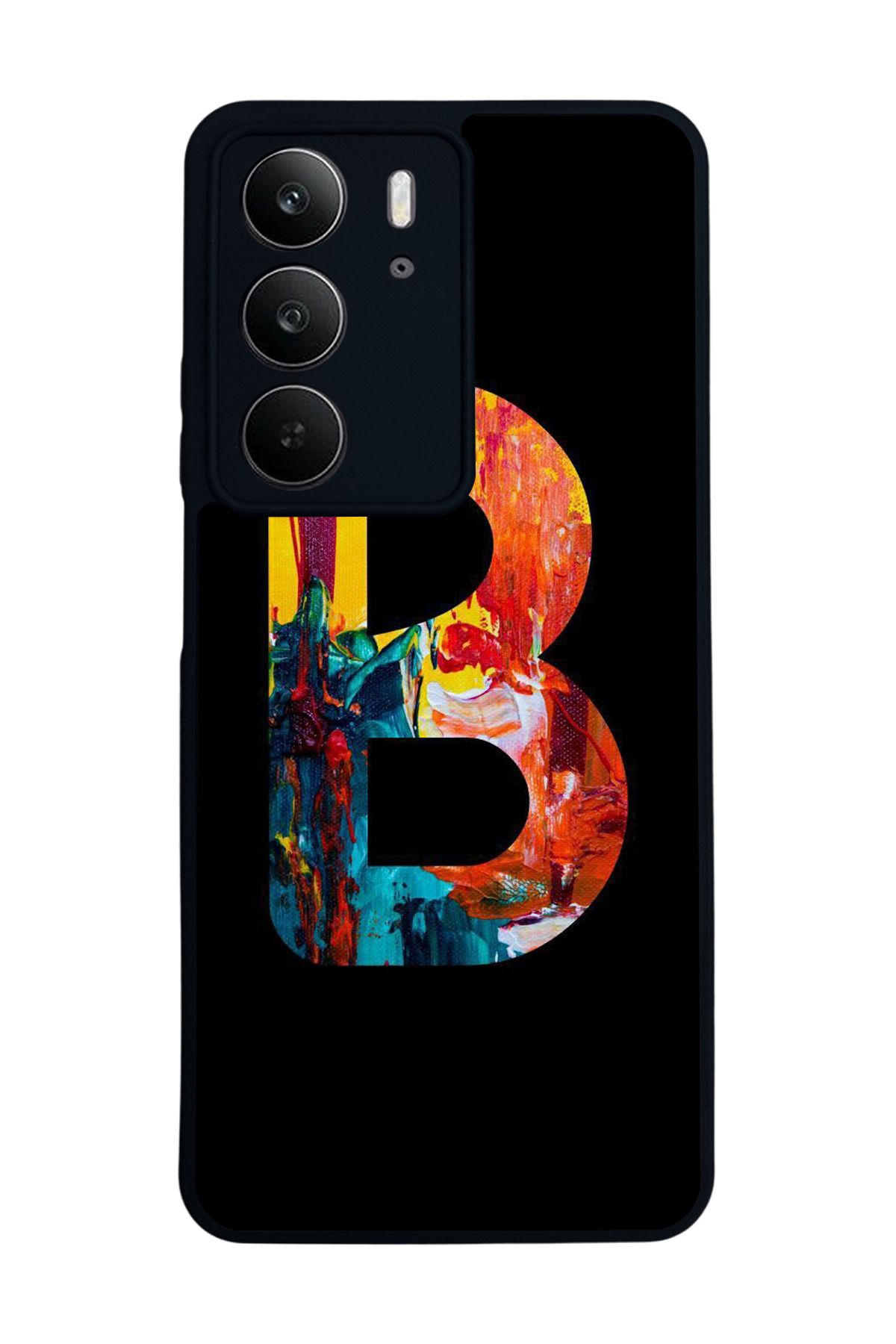 realme C75 Mat Uyumlu Siyah Kılıf – Yumuşak Silikon, Koruyucu, Şok Emici Kapak