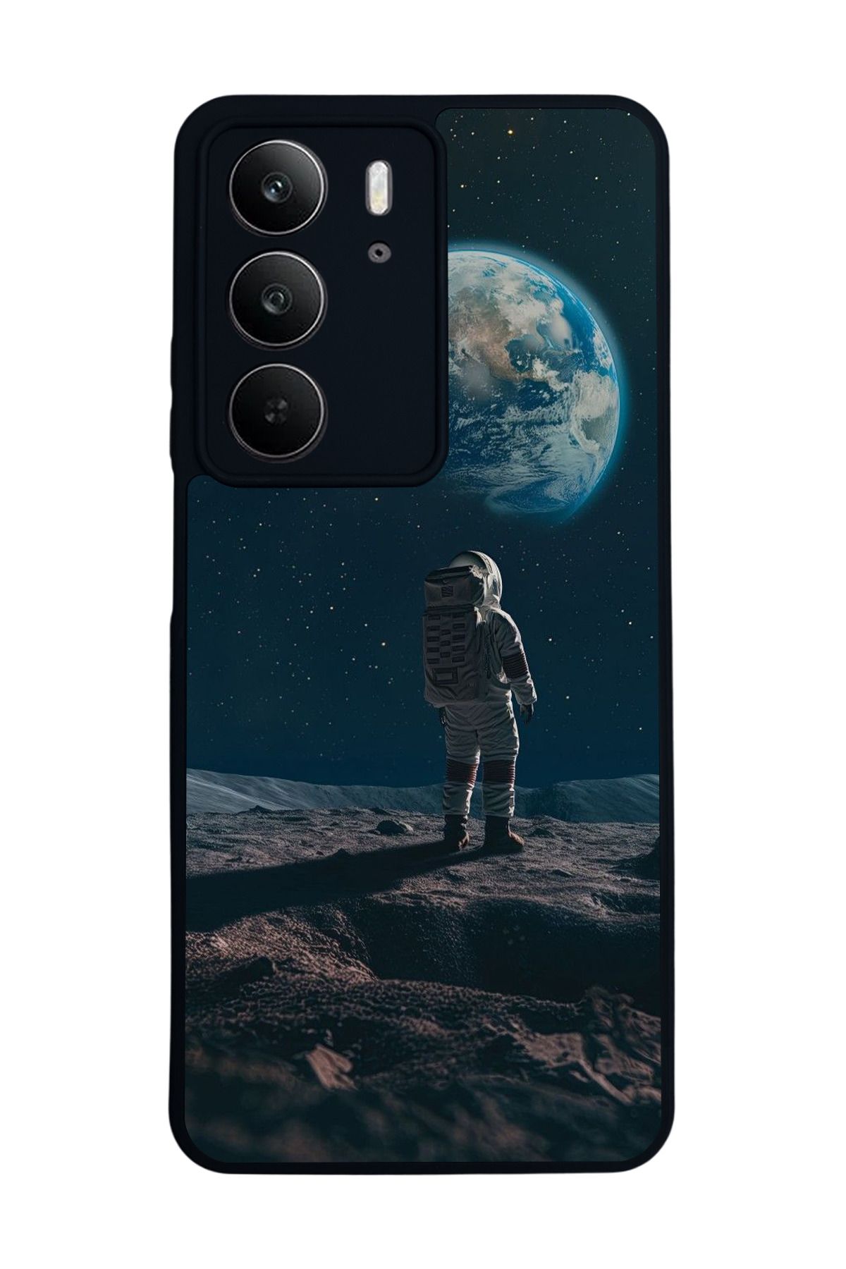 realme C75 Mat Uyumlu Siyah Kılıf – Yumuşak Silikon, Koruyucu, Şok Emici Kapak