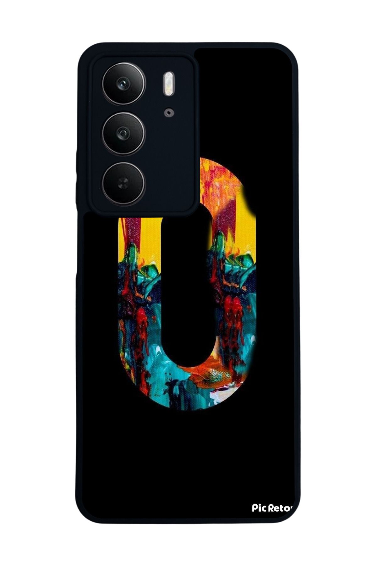 realme C75 Mat Uyumlu Siyah Kılıf – Yumuşak Silikon, Koruyucu, Şok Emici Kapak