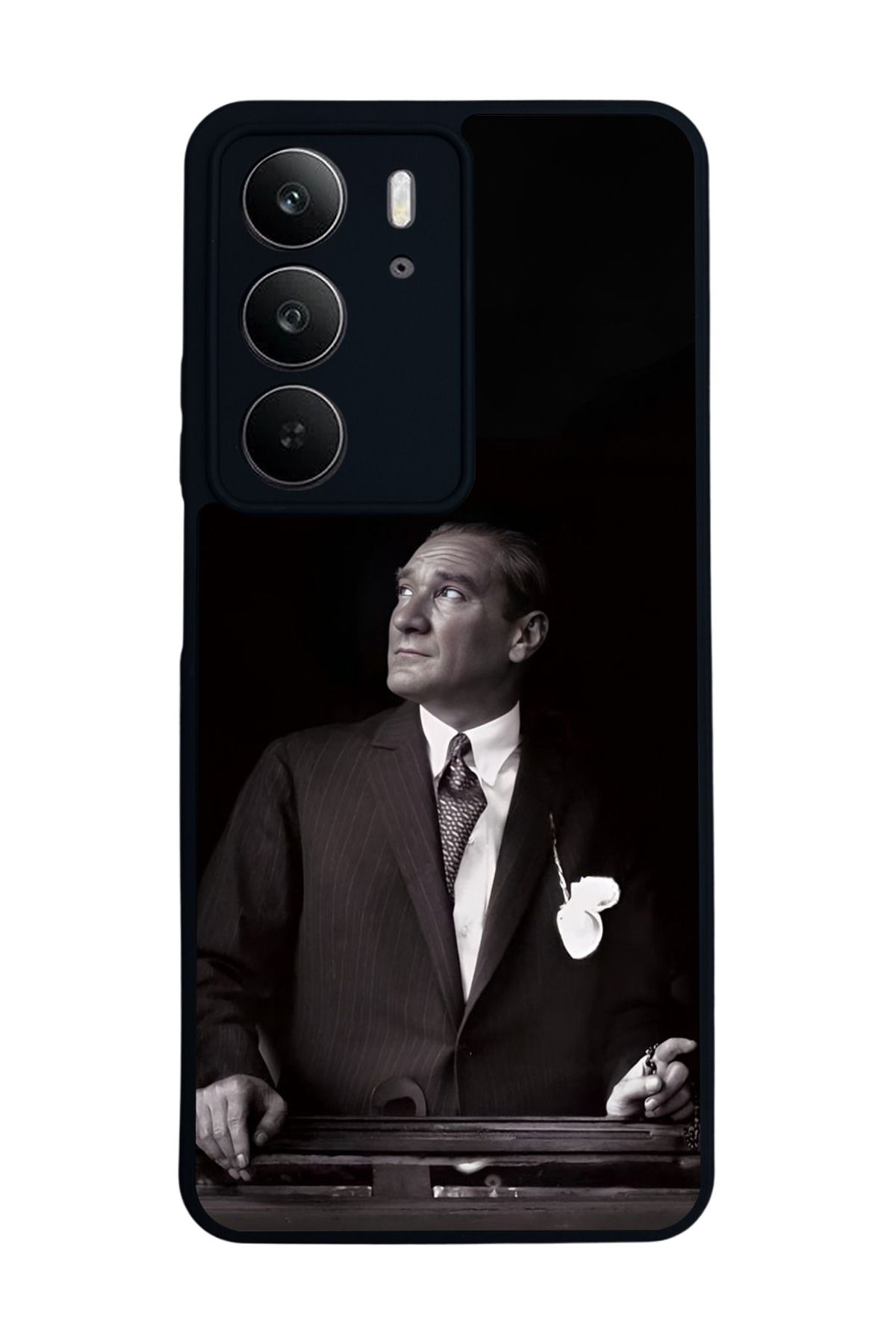 realme C75 Mat Uyumlu Siyah Kılıf – Yumuşak Silikon, Koruyucu, Şok Emici Kapak