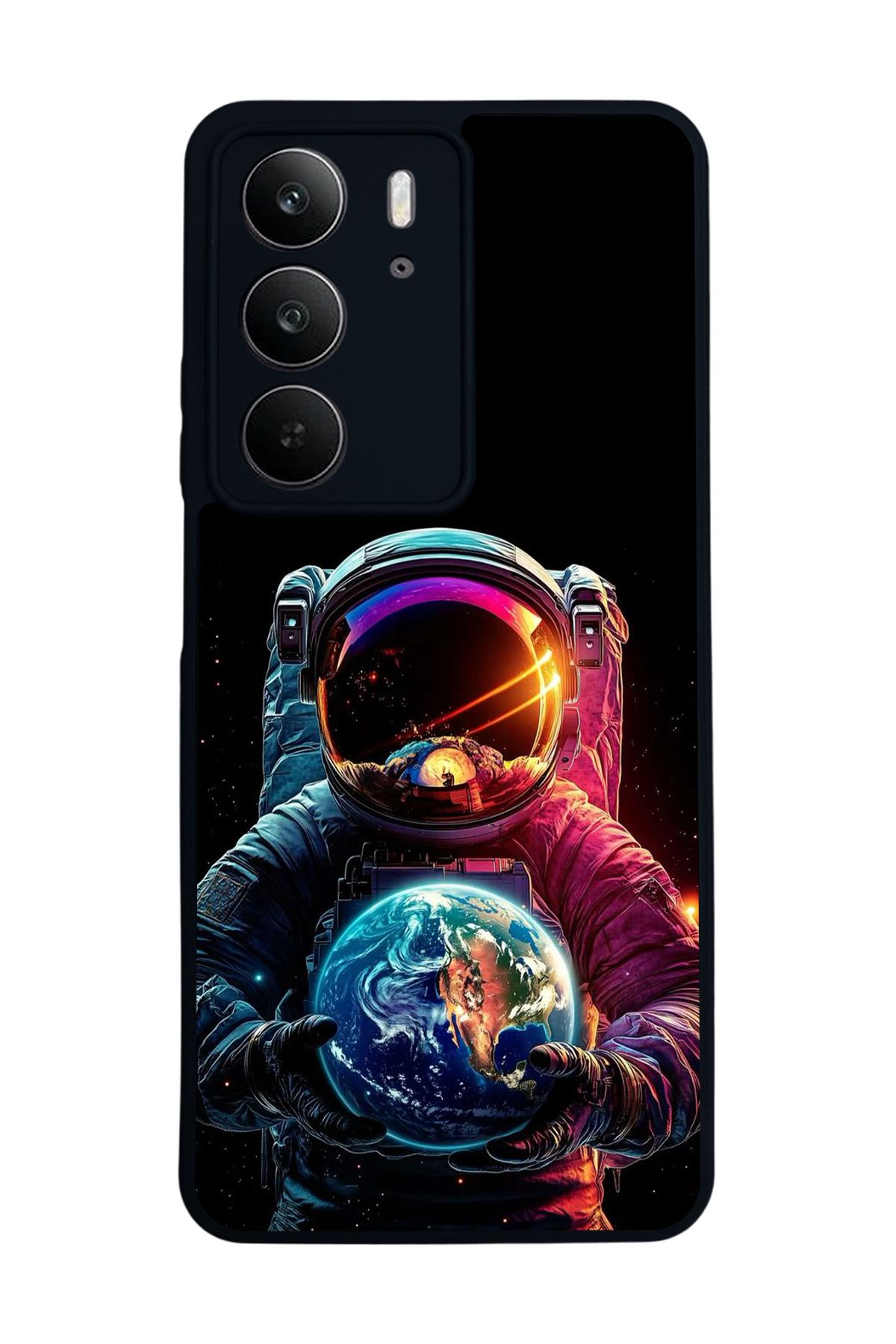 realme C75 Mat Uyumlu Siyah Kılıf – Yumuşak Silikon, Koruyucu, Şok Emici Kapak