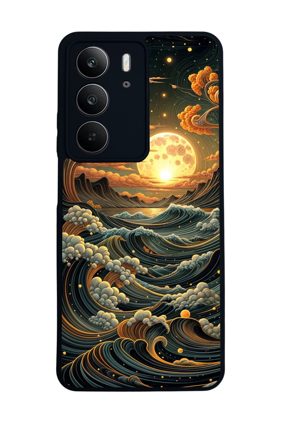 realme C75 Mat Uyumlu Siyah Kılıf – Yumuşak Silikon, Koruyucu, Şok Emici Kapak