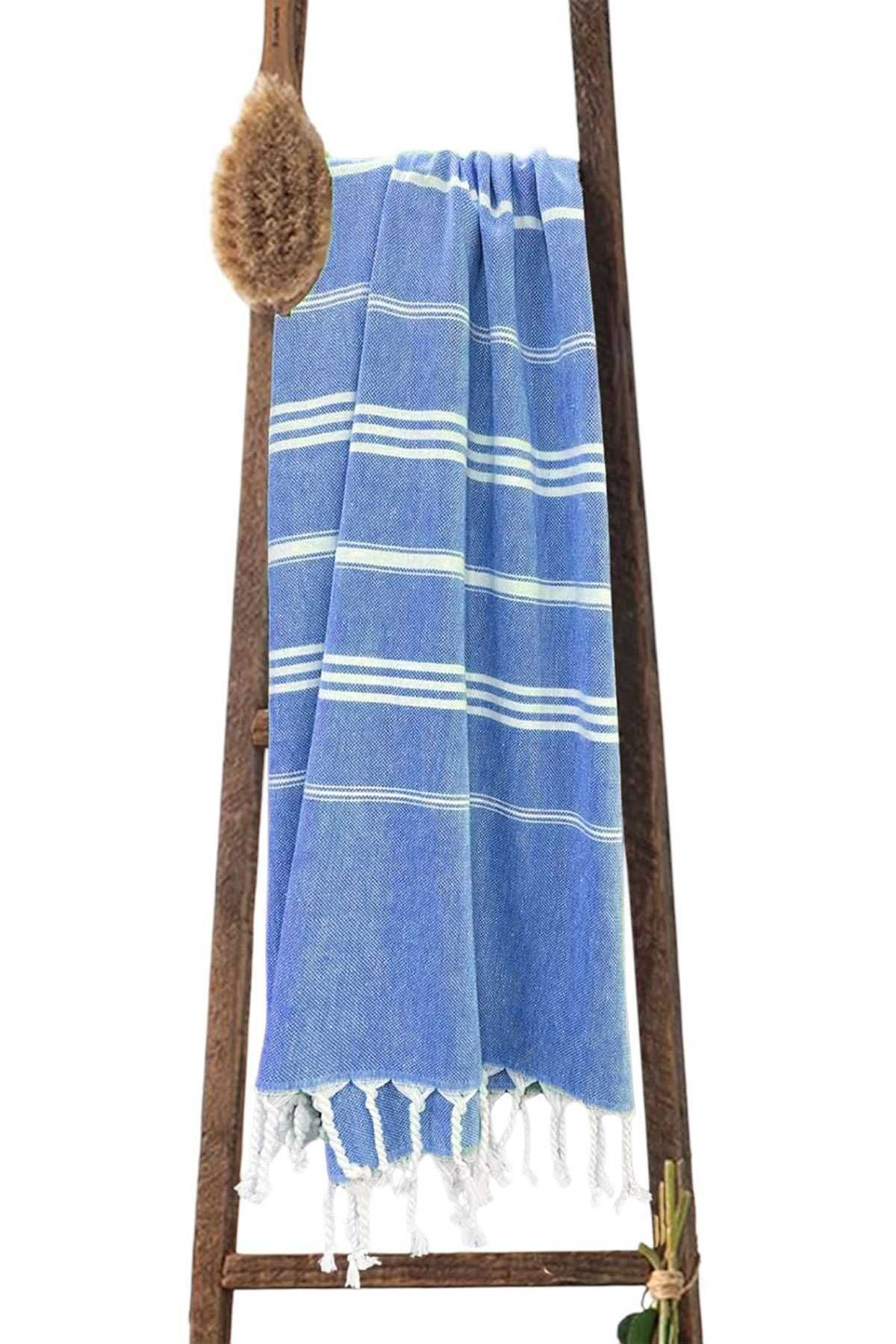 merland benvecocuk Summer Wind Soft %100 Pamuk Peştemal 100x180 cm Mavi