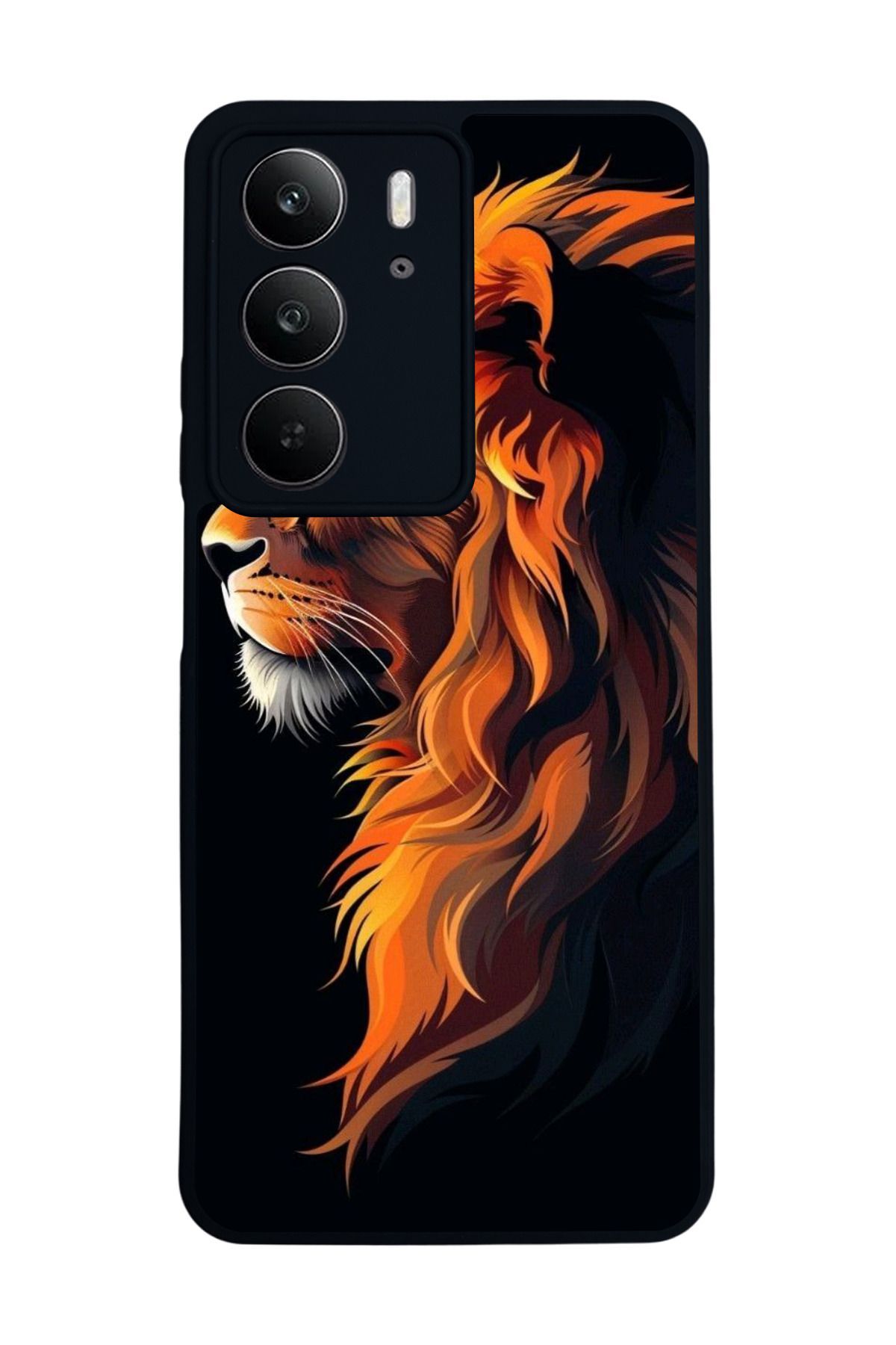 realme C75 Mat Uyumlu Siyah Kılıf – Yumuşak Silikon, Koruyucu, Şok Emici Kapak