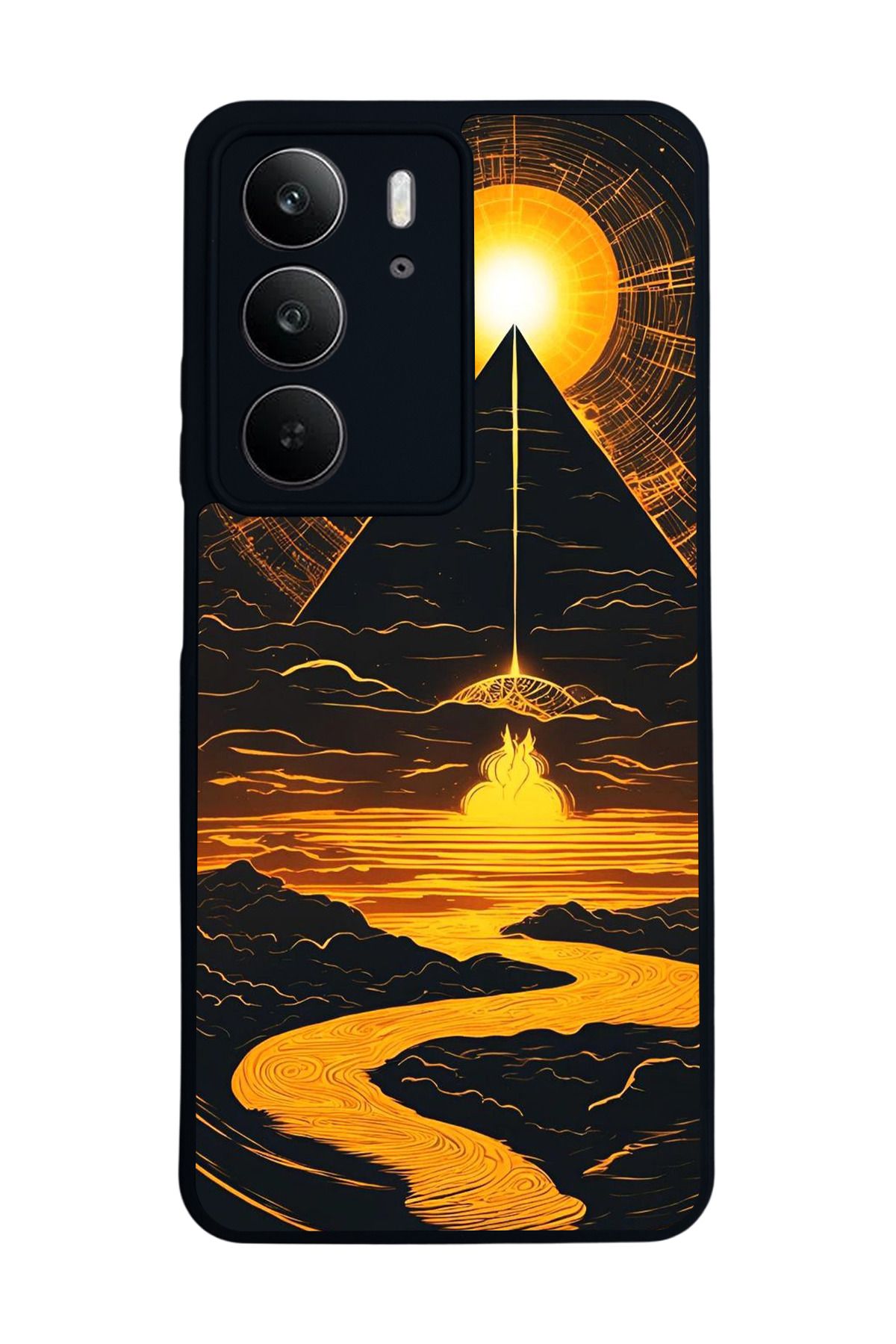 realme C75 Mat Uyumlu Siyah Kılıf – Yumuşak Silikon, Koruyucu, Şok Emici Kapak