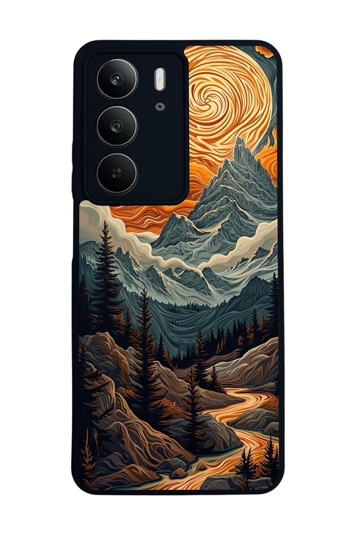 realme C75 Mat Uyumlu Siyah Kılıf – Yumuşak Silikon, Koruyucu, Şok Emici Kapak