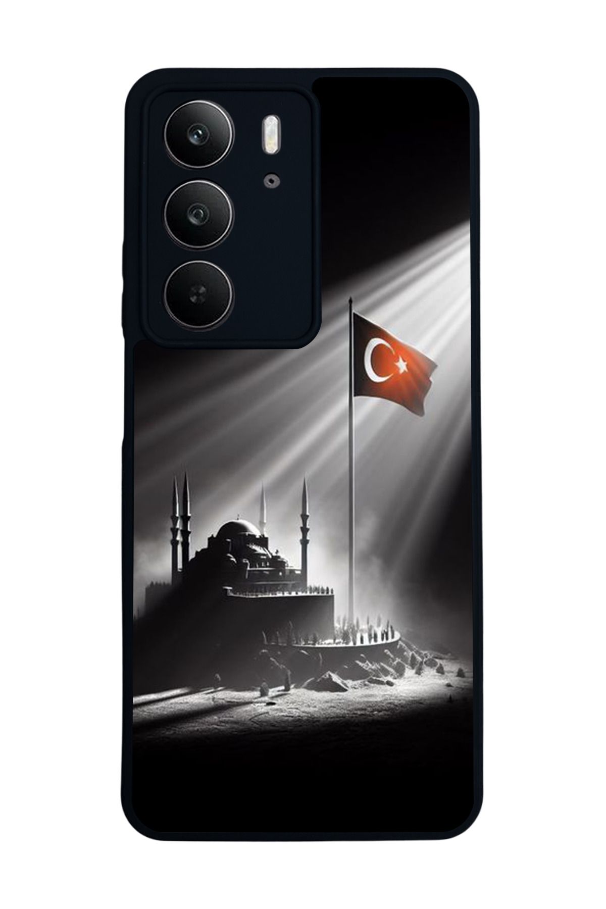 realme C75 Mat Uyumlu Siyah Kılıf – Yumuşak Silikon, Koruyucu, Şok Emici Kapak