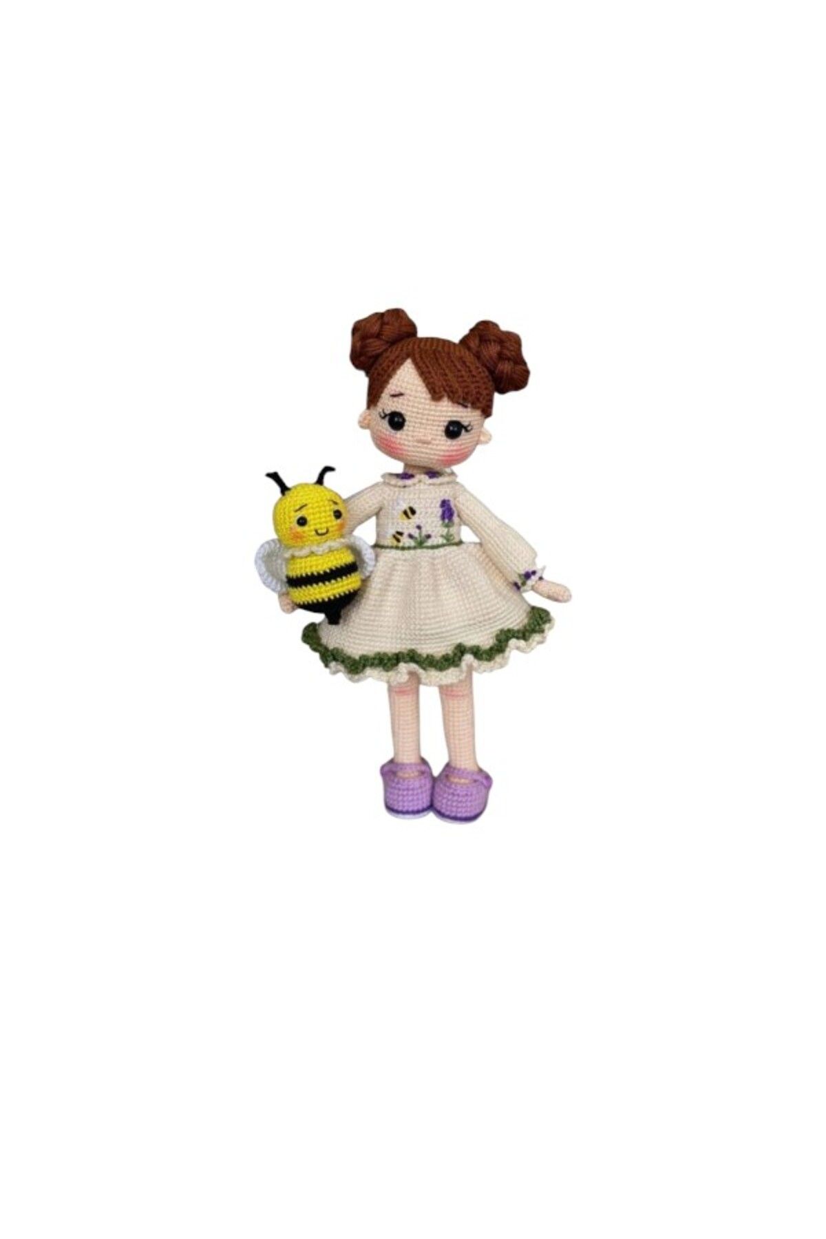 EL SANATLARI El Yapımı Amigurumi Arılı Kız Bebek – Örgü Oyuncak ve Peluş Arı