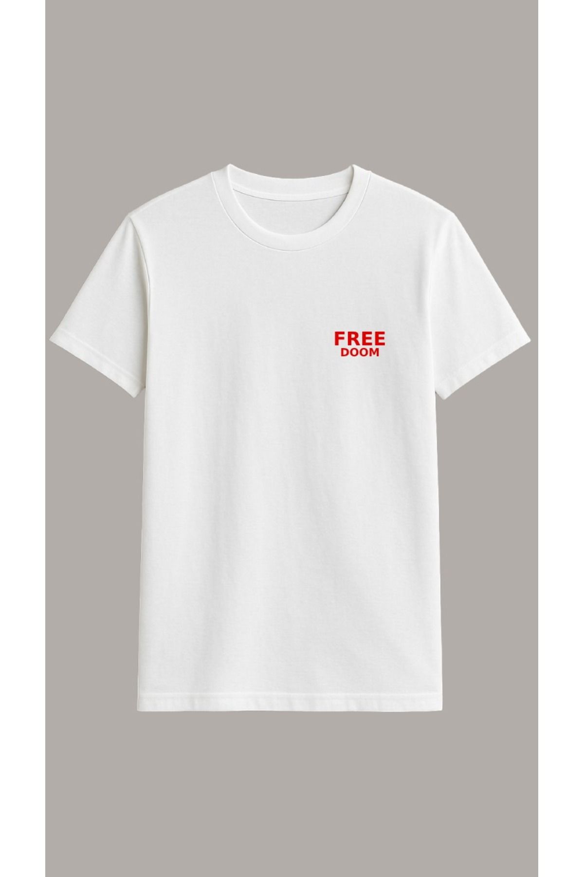 Vigor Wear FREE DOOM Basklı Oversize T-Shirt