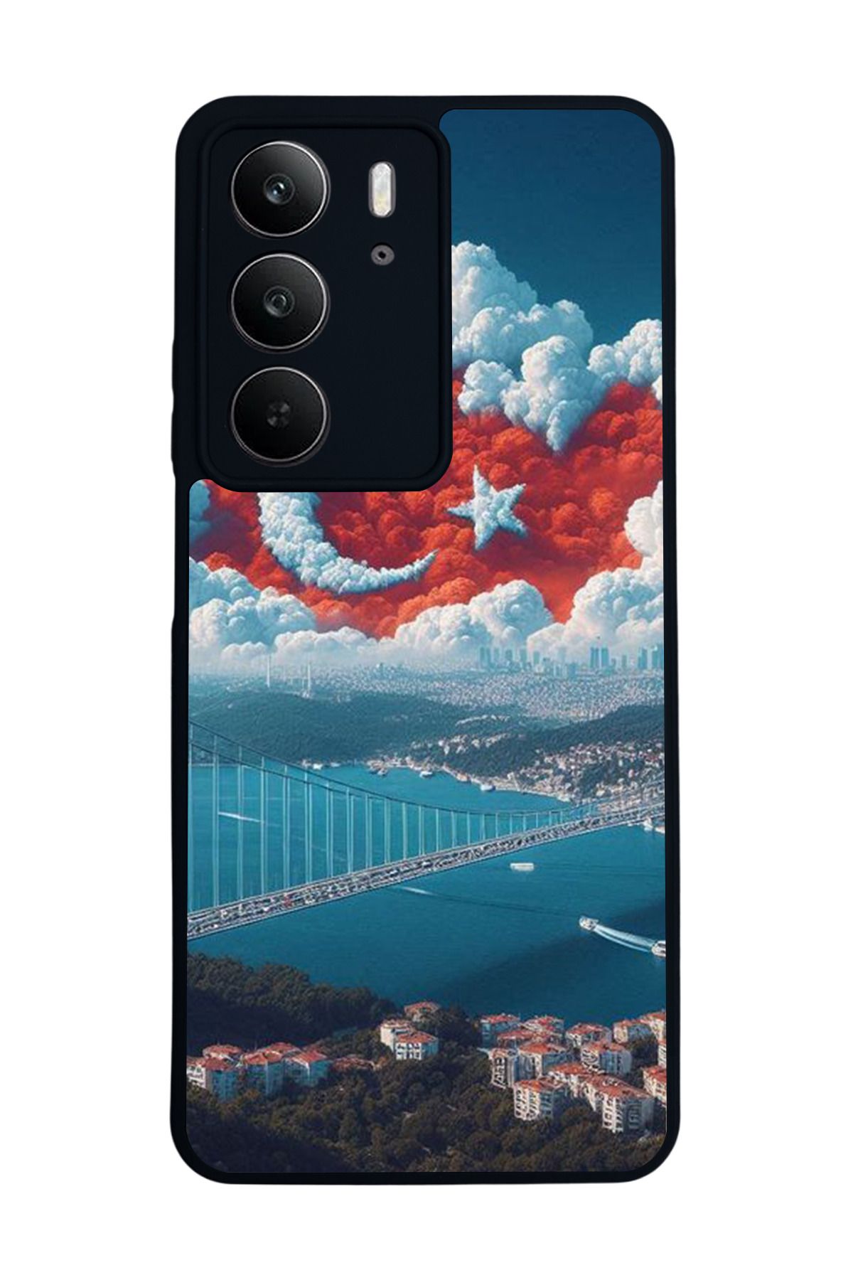 realme C75 Mat Uyumlu Siyah Kılıf – Yumuşak Silikon, Koruyucu, Şok Emici Kapak