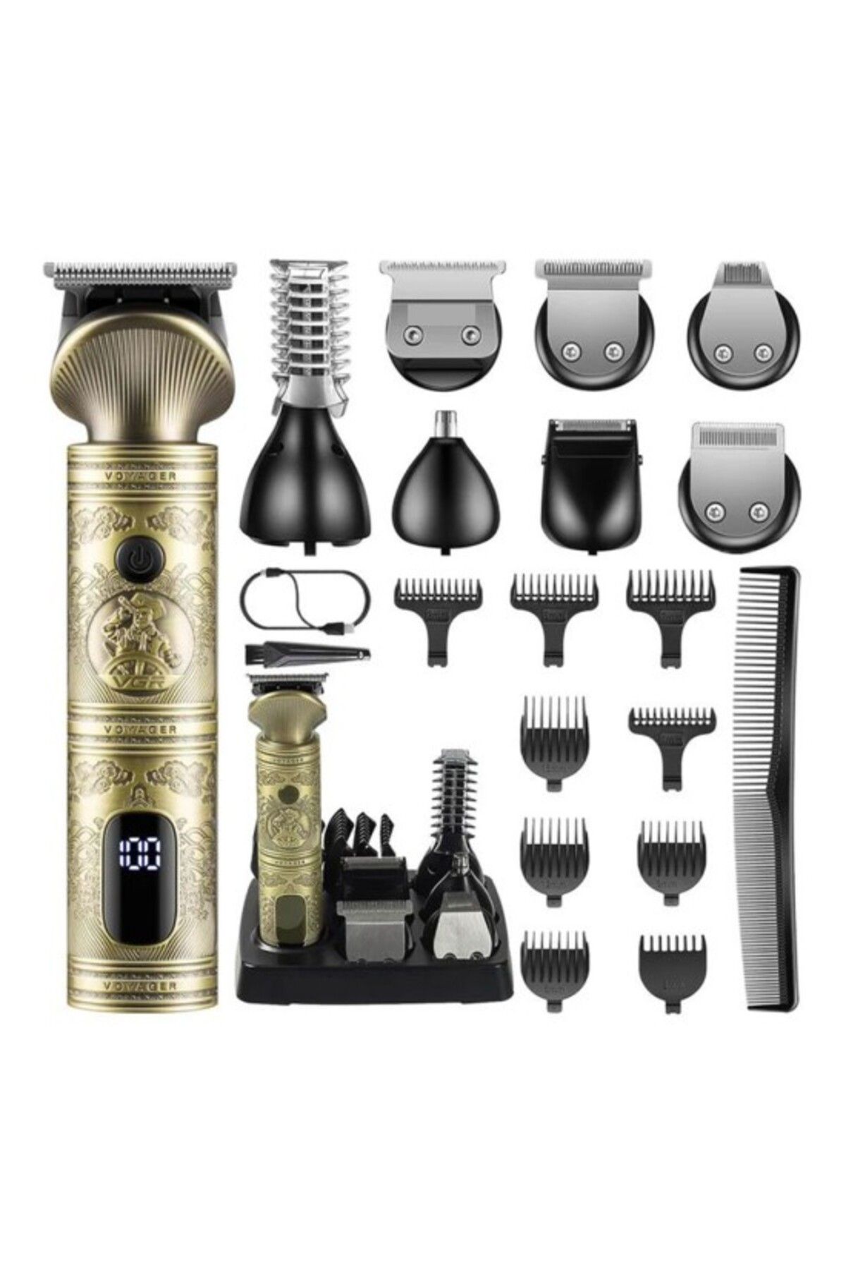 Fixport Saç Kesme Makinesi V-106 Tek Gövde 6 Başlık Standlı