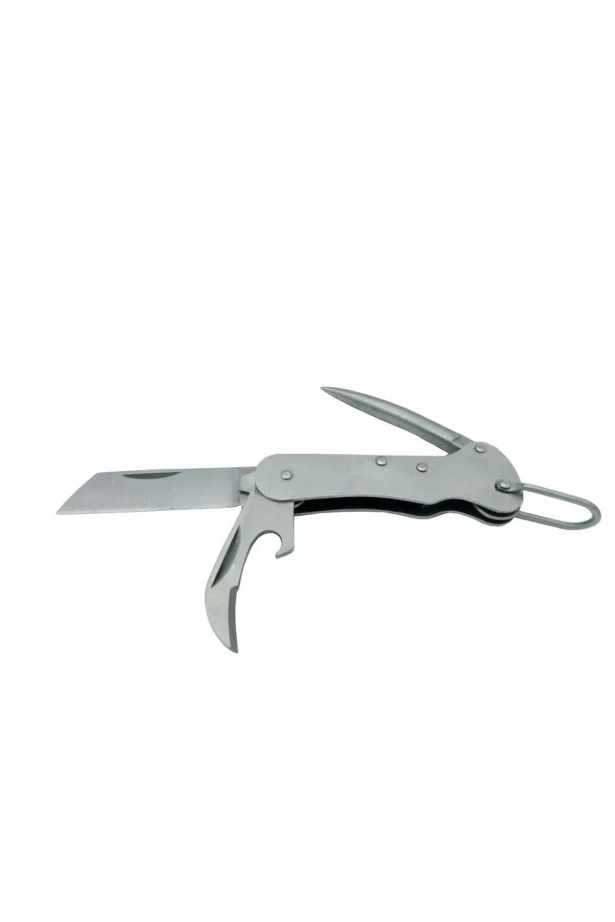 Fixport PK 153 Gümüş Gemici Çakı 9,5 cm - Metal Sap, Manuel