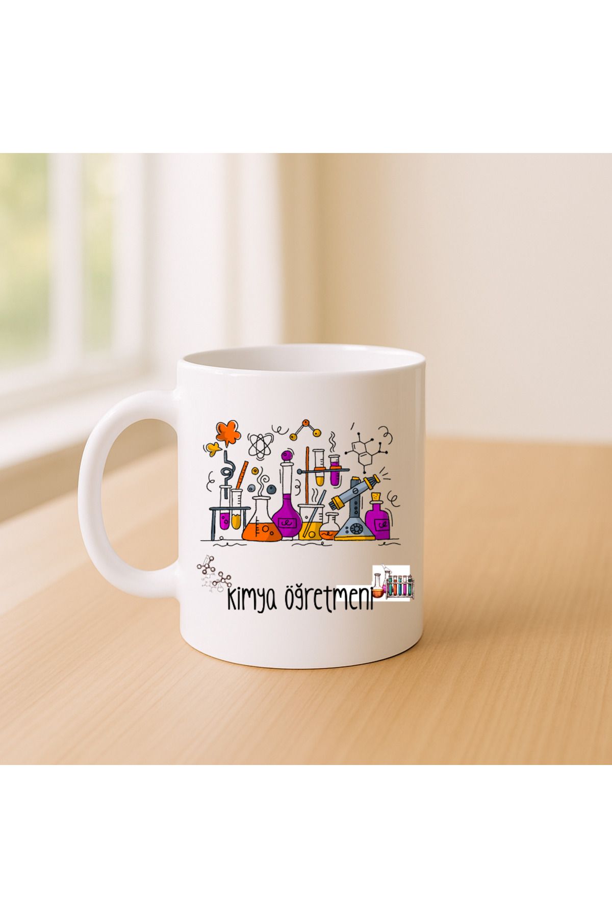 Er-Se Tasarım Kimya Öğretmeni Kupa Bardak 01, Öğretmenler Gününe Özel Kupa Bardak Öğretmene Hediye Kupa
