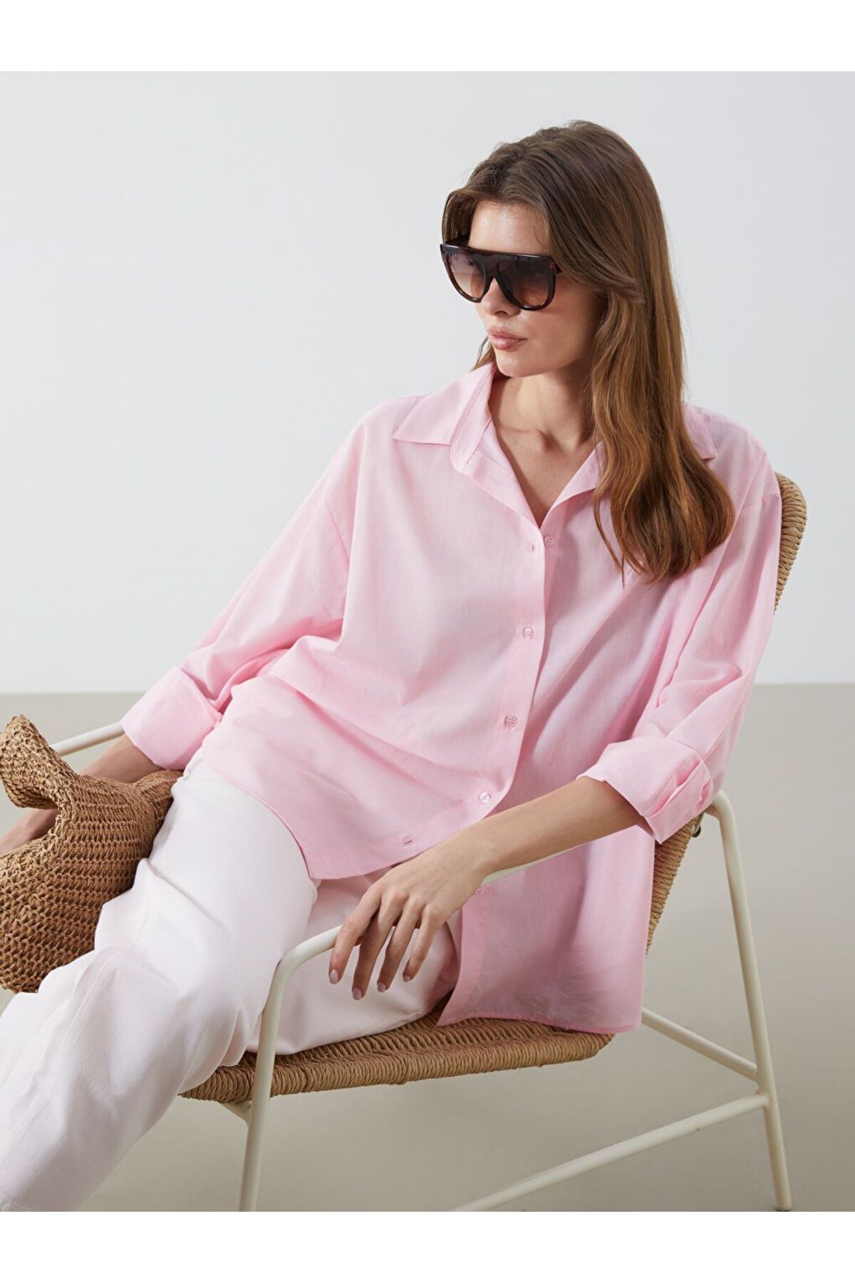 LC Waikiki LCW Vision Oversize Kadın Gömlek