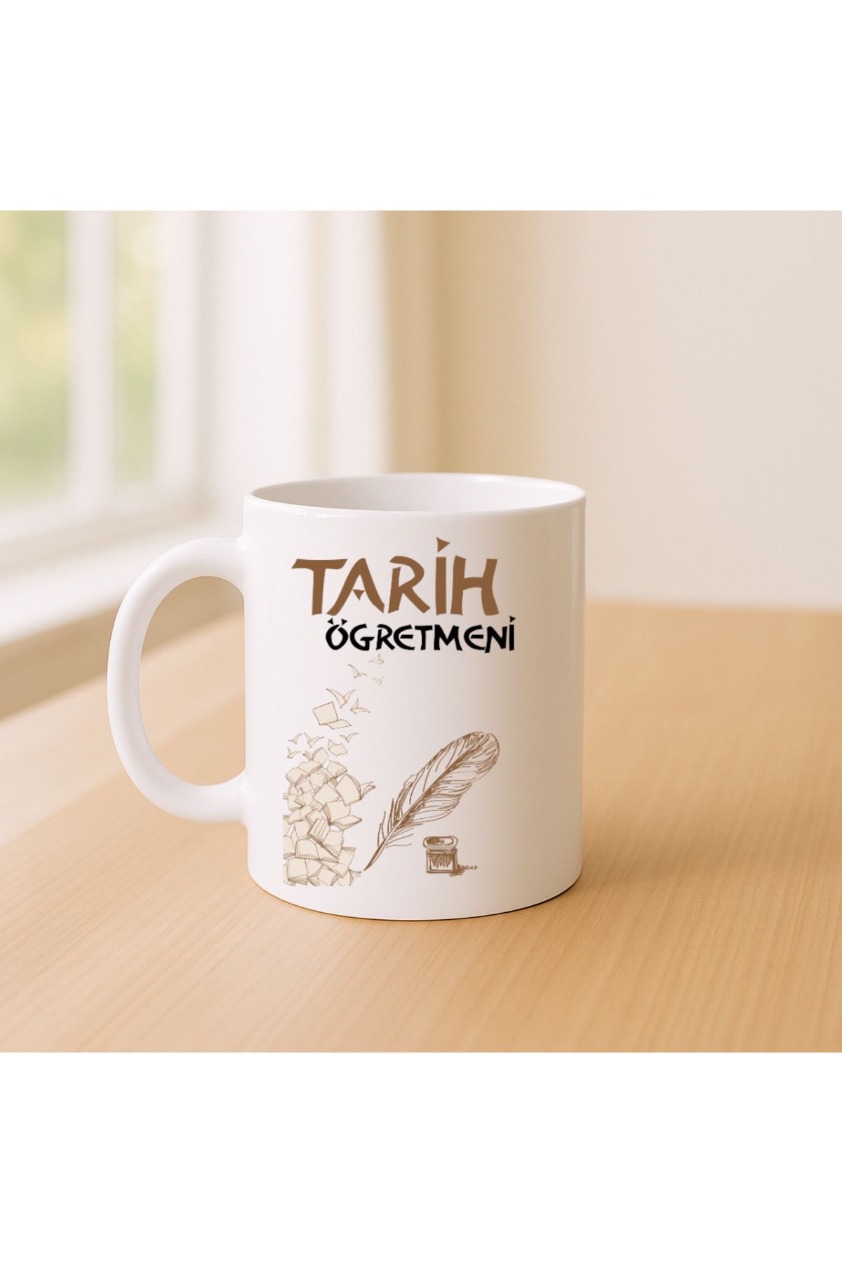 Er-Se Tasarım Tarih Öğretmeni Kupa Bardak 01, Öğretmenler Gününe Özel Kupa Bardak Öğretmene Hediye Kupa