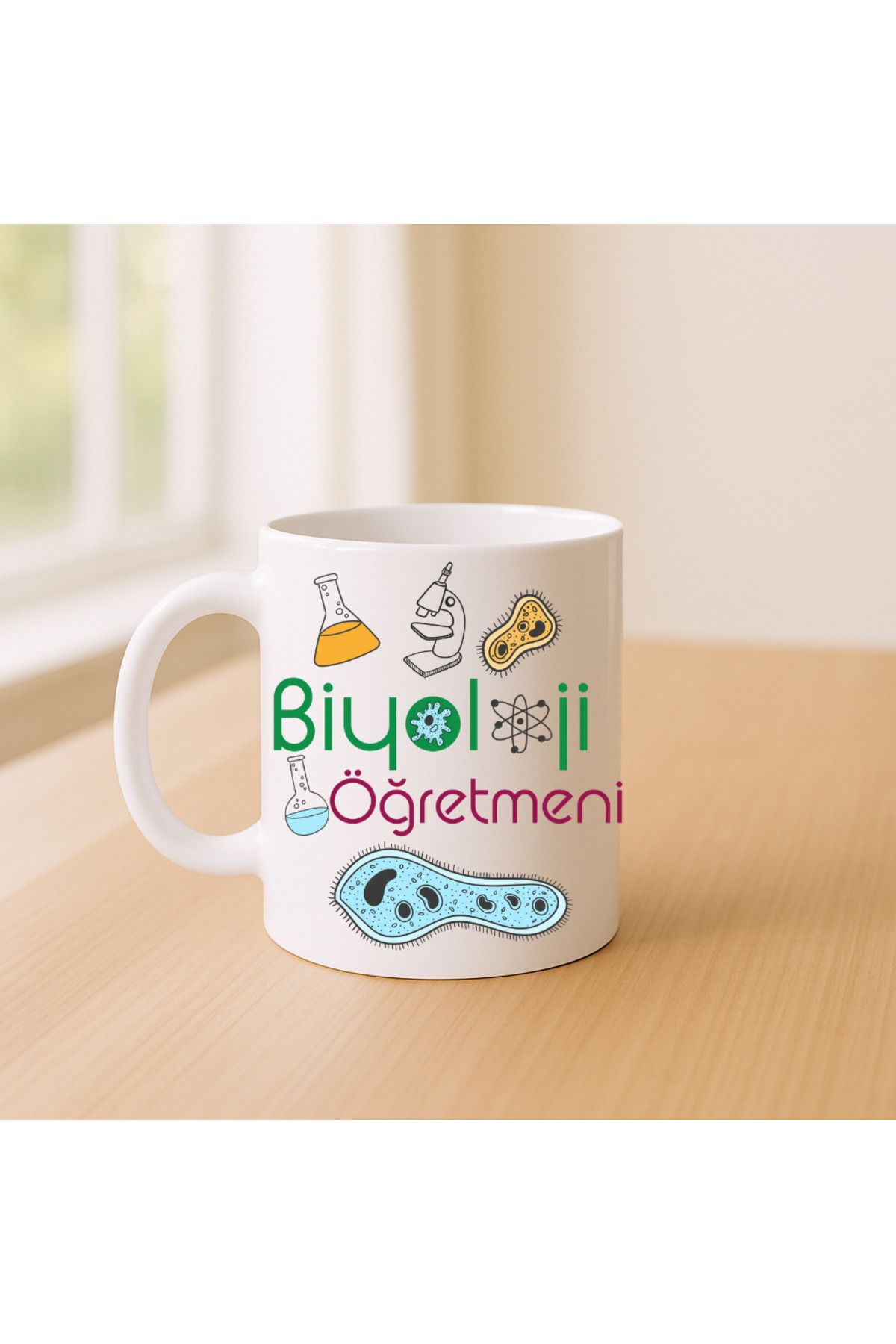 Er-Se Tasarım Biyoloji Öğretmeni Kupa Bardak 01, Öğretmenler Gününe Özel Kupa Bardak Öğretmene Hediye Kupa