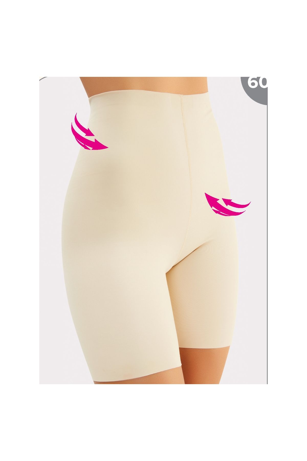 Narnuga Miss Flex Ten Lazer Kesim Yüksek Bel Şort Korse 6002