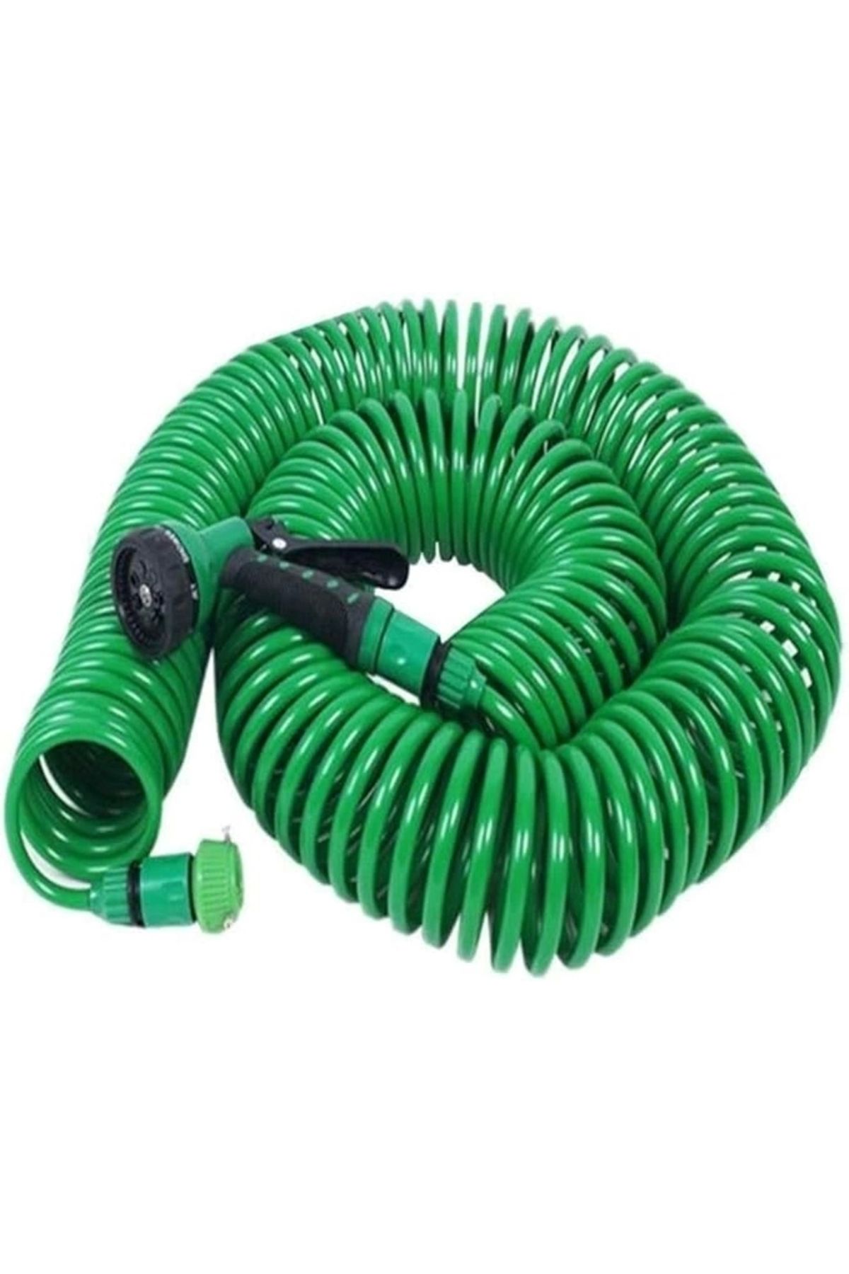 FTT SHOPPING MARKET 30 Metre Spiral Hortum + 4 Fonksiyonlu Özel Sulama Tabancası