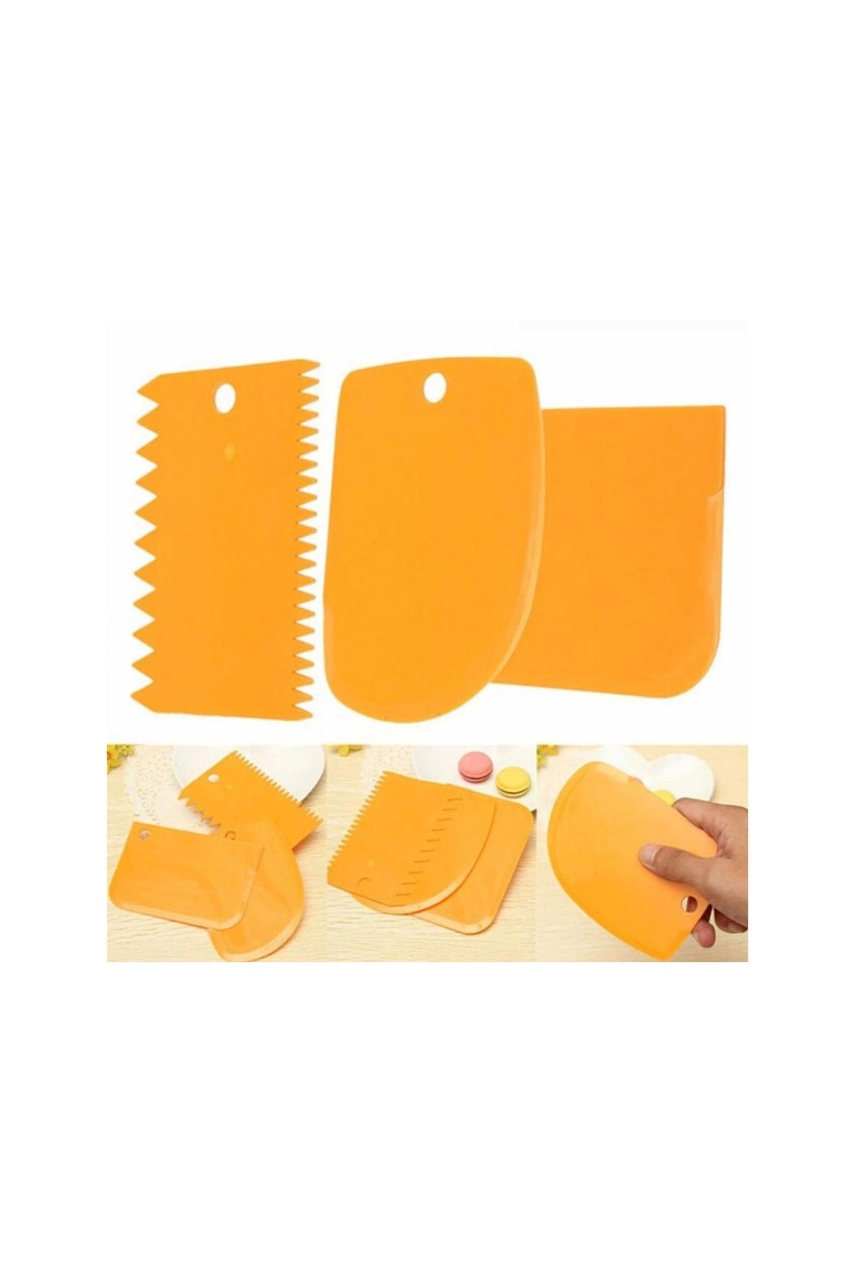 OurStyles Hamur Şekillendirici Kesici Kazıyıcı Pasta Kek Dekorasyon Seti