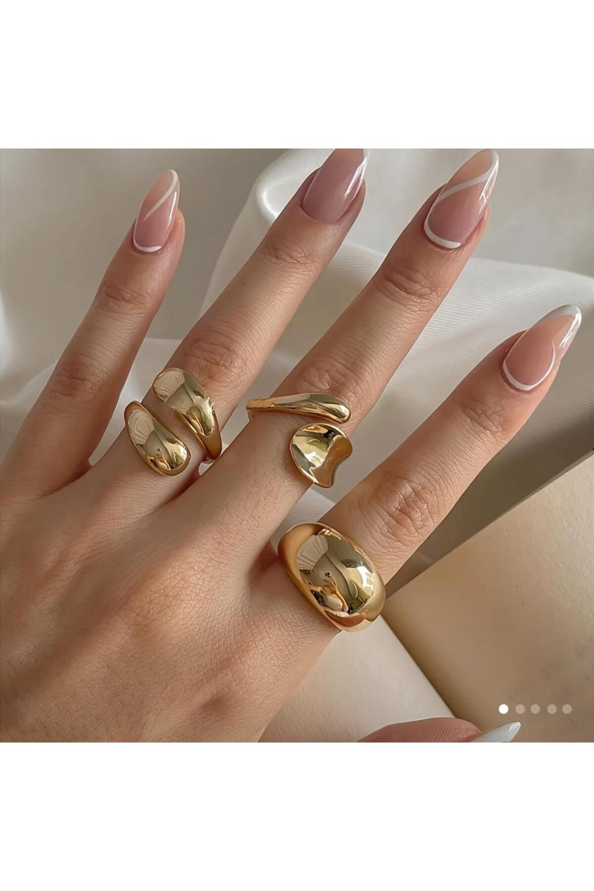 Butik Gold Tombul Yüzük Seti