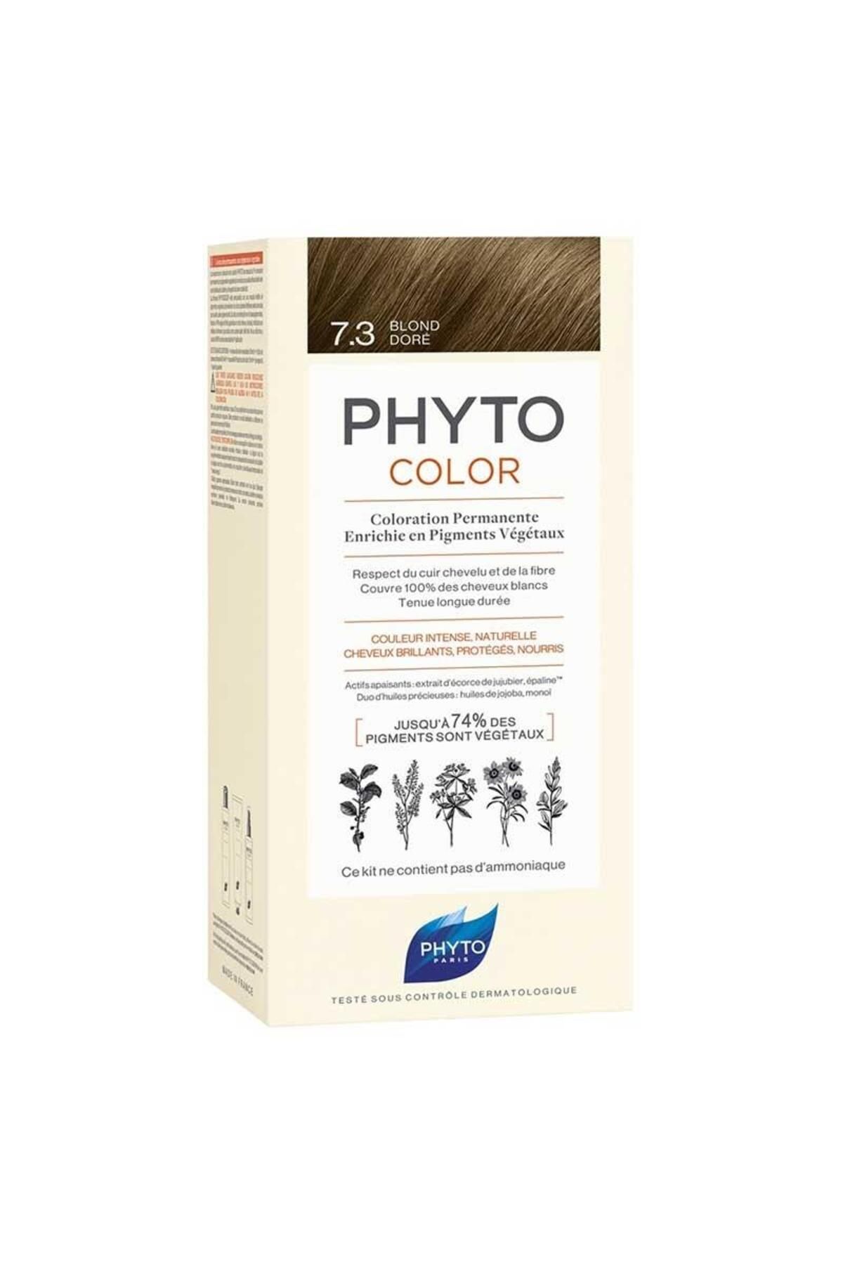 Phyto Saç Bakım Phyto Phytocolor Bitkisel Saç Boyası 7.3 - Kumral Dore Yeni Formül